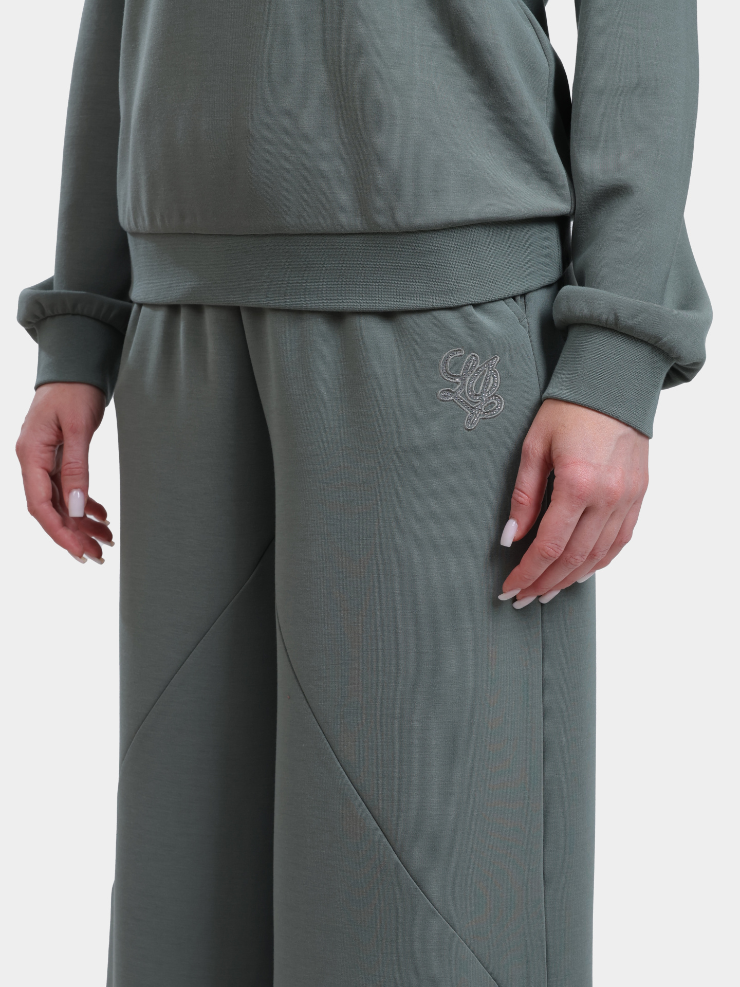 Брюки спортивные Liu-Jo TA6080 JS869 76009 зеленые женские — купить в интернет-магазине Verdistore