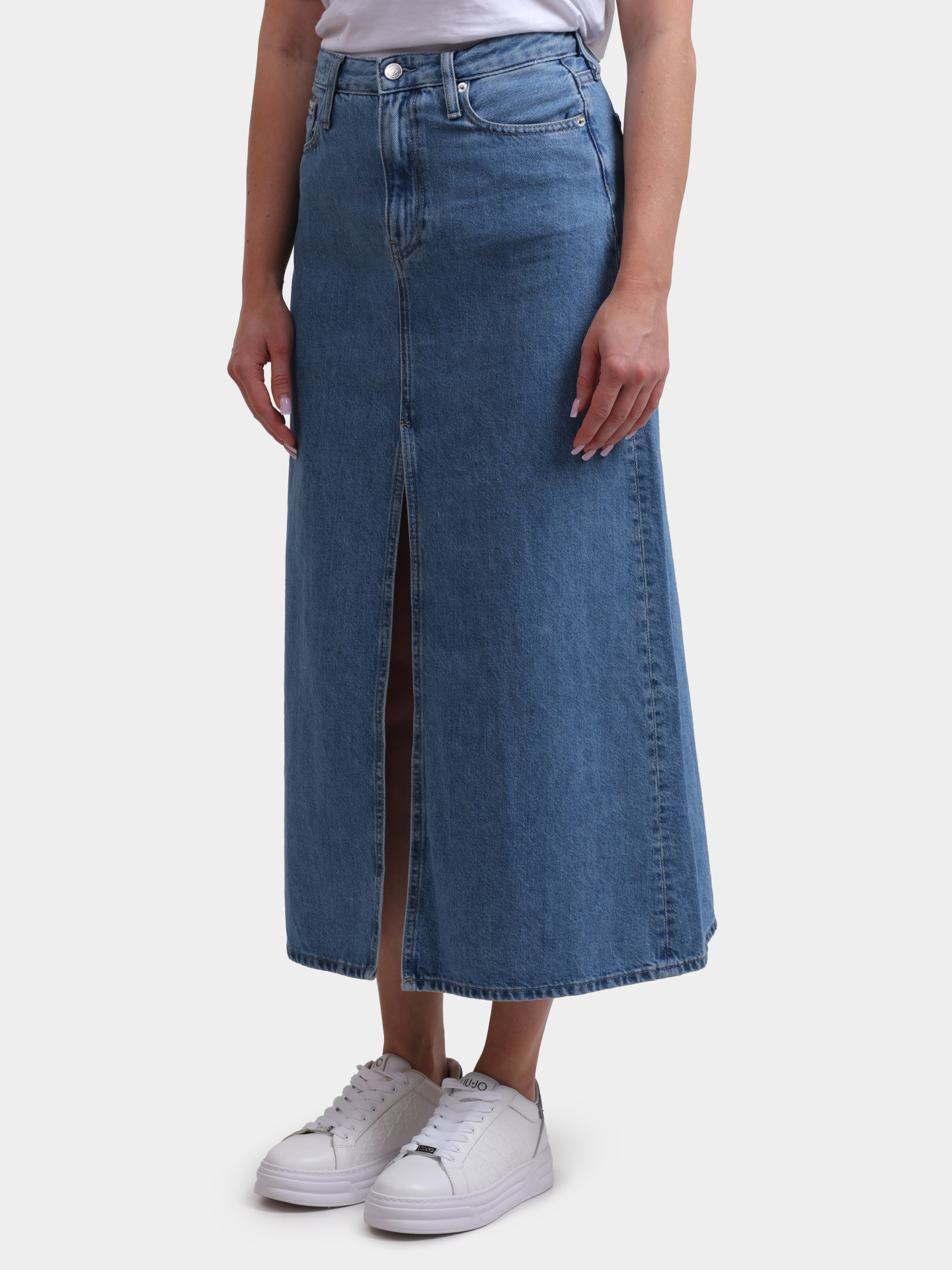 Юбка Calvin Klein Jeans J20J225192 1AA джинсовая женская — купить в интернет-магазине Verdistore