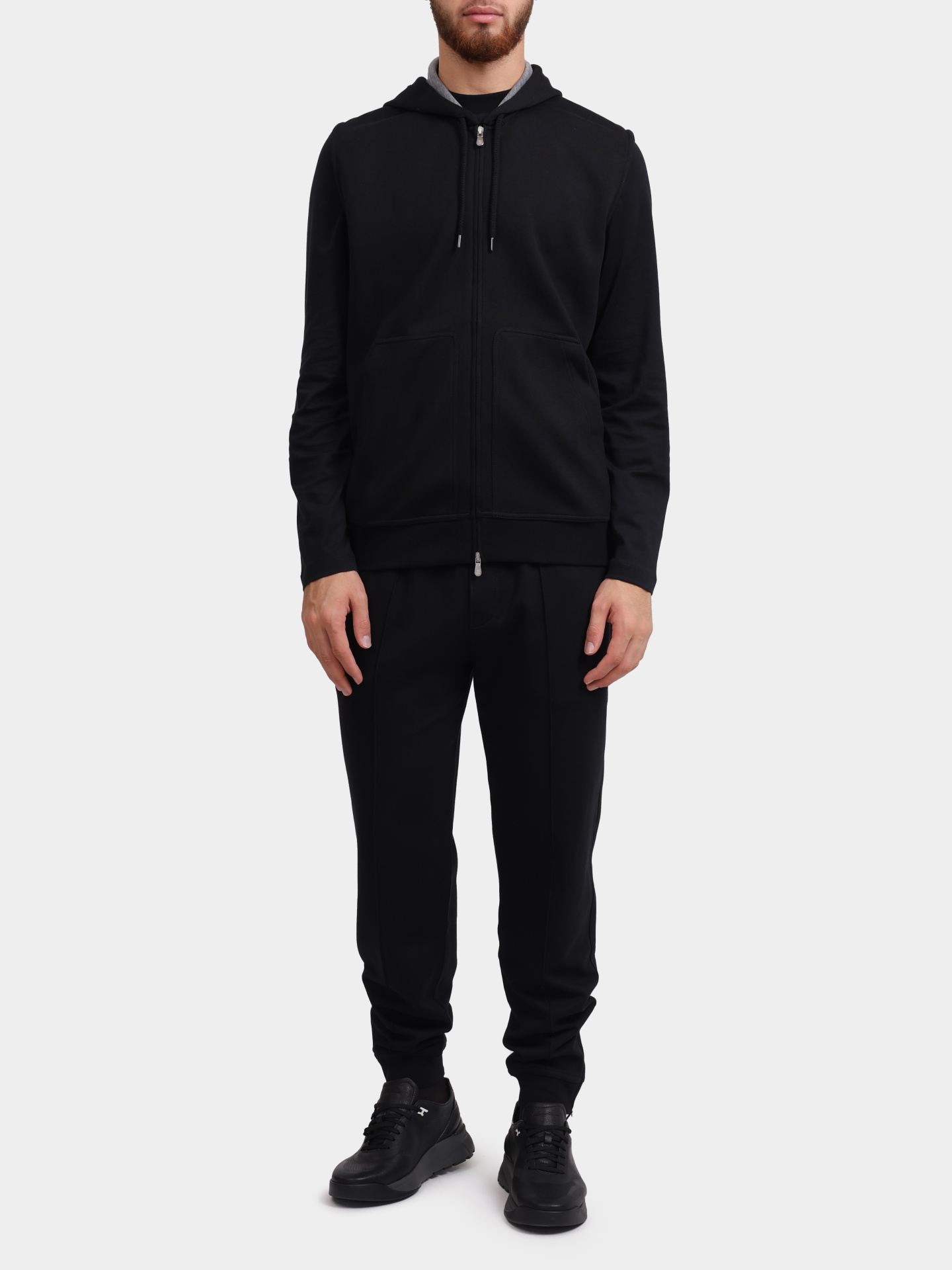 Жилет Brunello Cucinelli MM8319079G C101 черный мужской на молнии — купить в интернет-магазине Verdistore