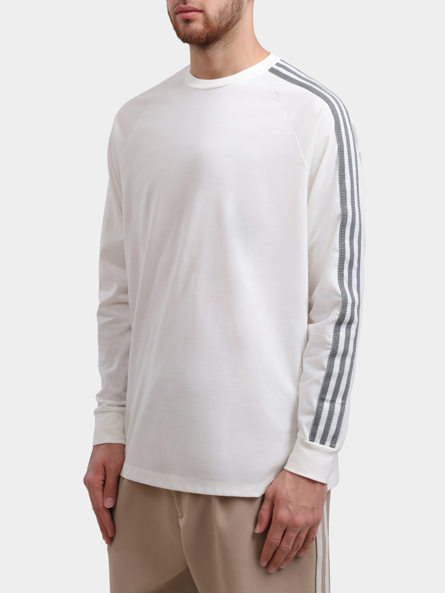 Футболка Y-3 IV5622 белая мужская с длинными рукавами — купить в интернет-магазине Verdistore