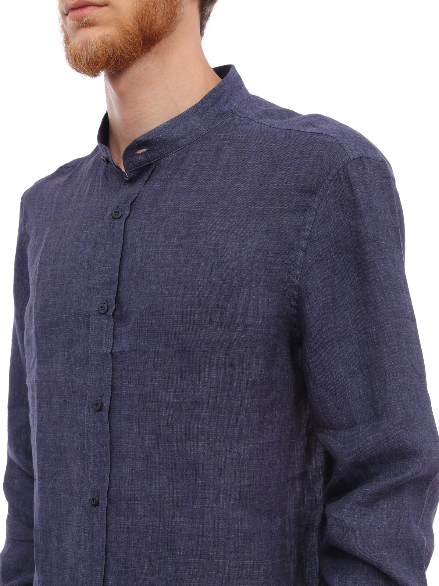 Рубашка Brunello Cucinelli MB6080636 C491 льняная мужская — купить в интернет-магазине Verdistore