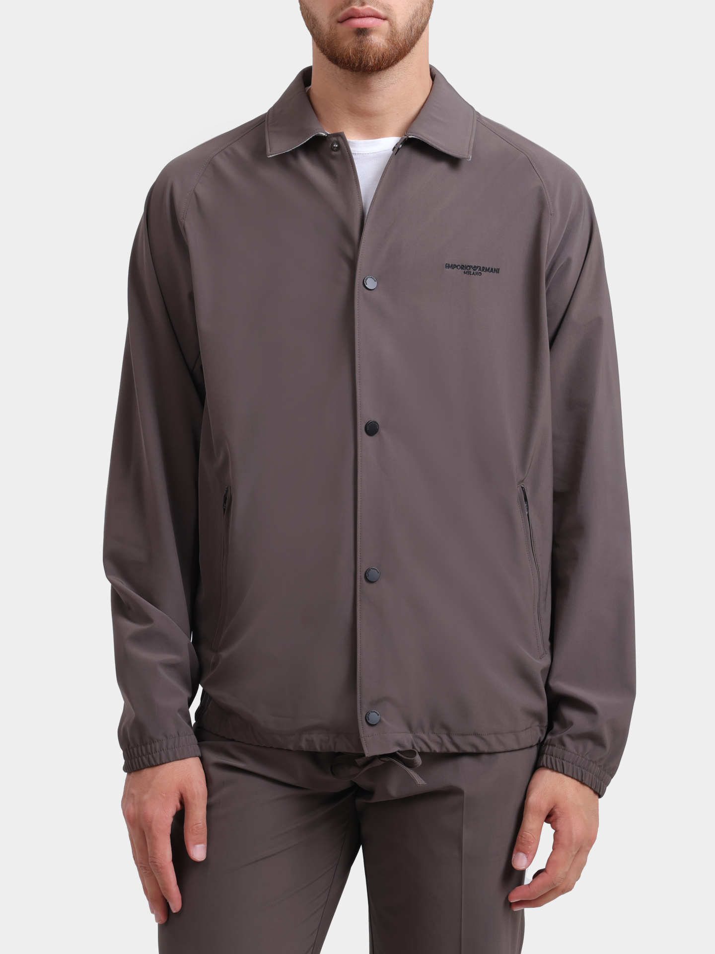 Куртка Emporio Armani EM004691 AF21368 U6200 коричневая мужская свободного кроя  — купить в интернет-магазине Verdistore