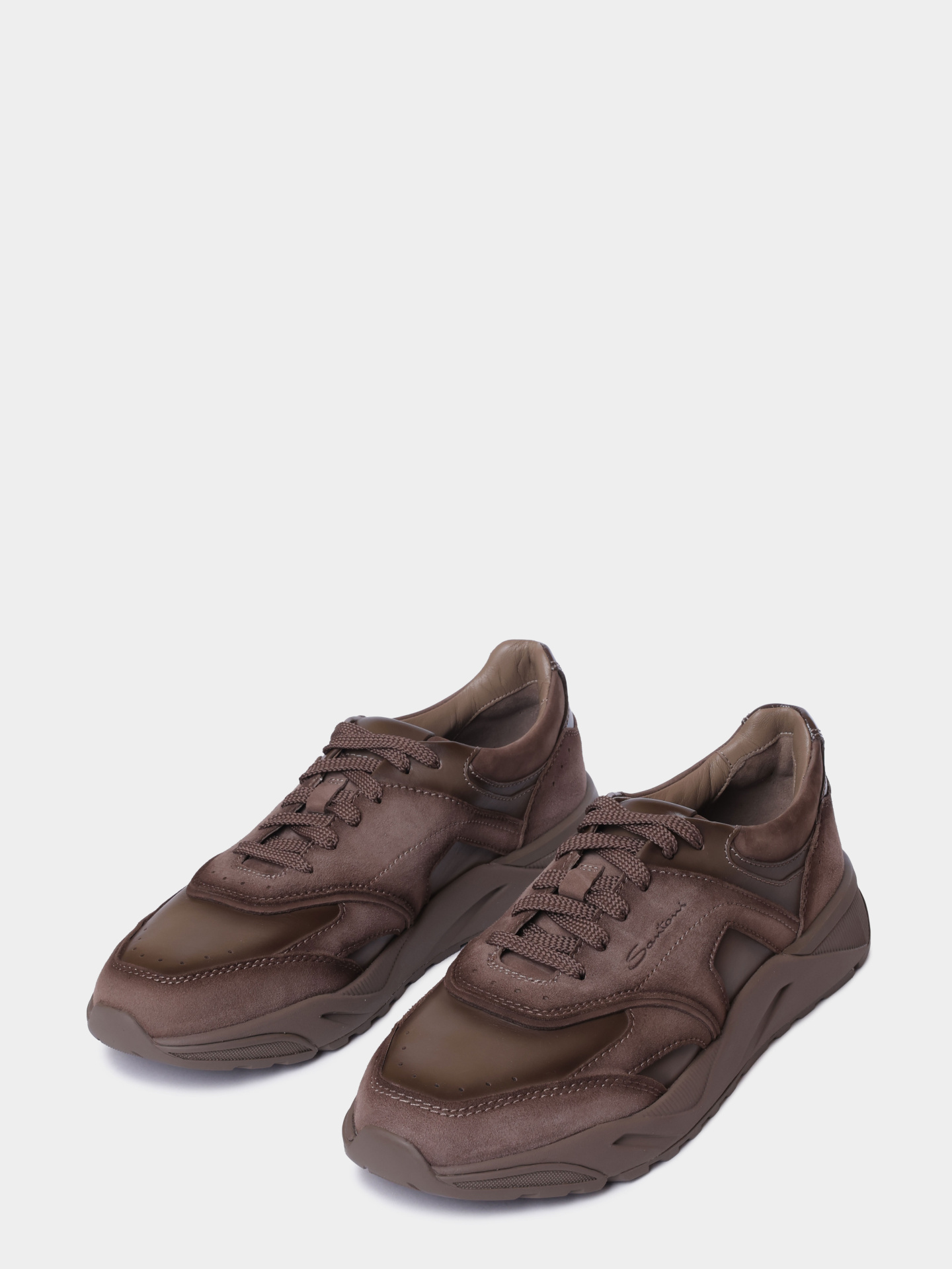 Кроссовки Santoni MBIG22112CPATKOHE81 комбинированные мужские — купить в интернет-магазине Verdistore