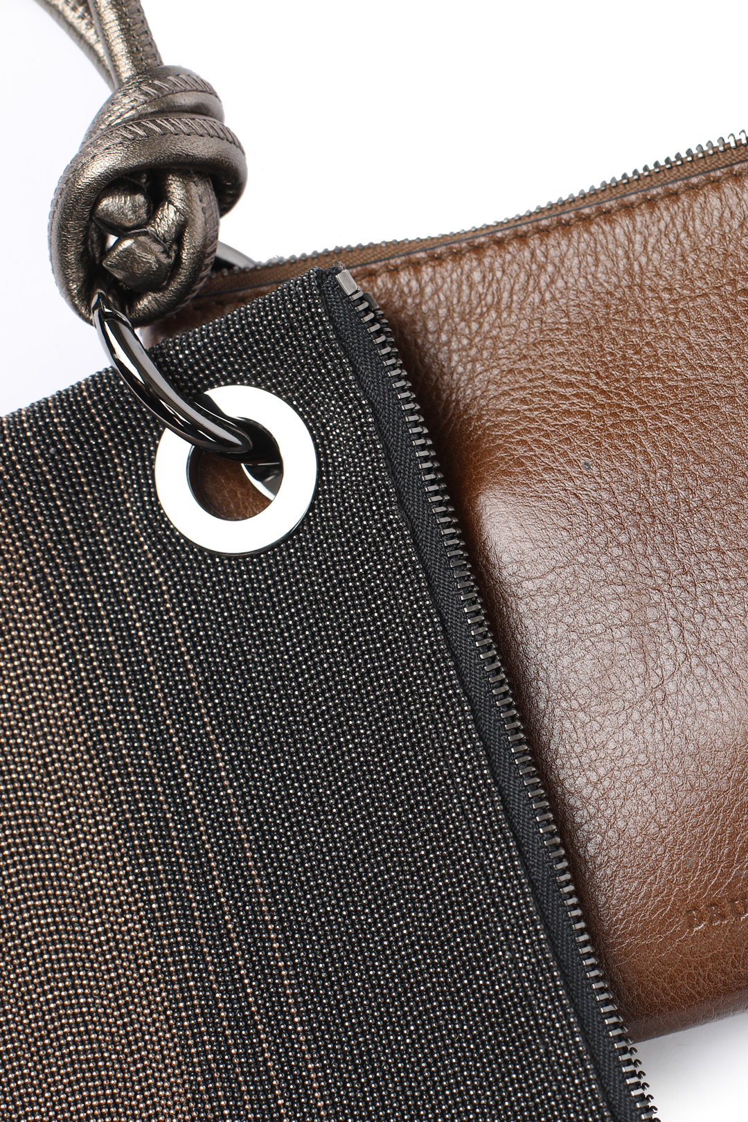 Клатч Brunello Cucinelli MBSCD3031 двойной женский из кожи — купить в интернет-магазине Verdistore