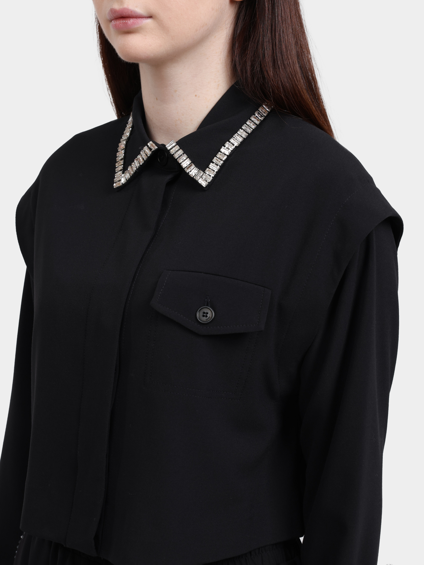 Блузка Liu-Jo CF5340 T054A 22222 укороченная женская — купить в интернет-магазине Verdistore