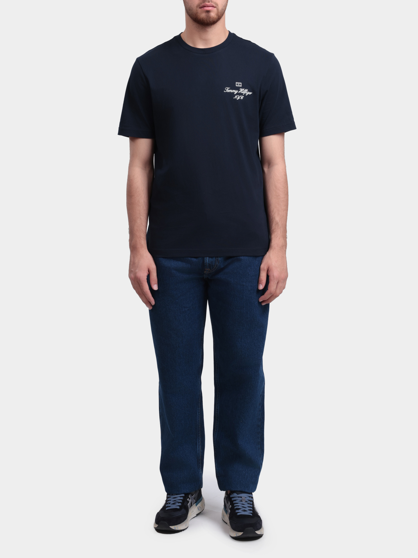 Футболка Tommy Hilfiger MW0MW39360 DW5 хлопковая мужская — купить в интернет-магазине Verdistore