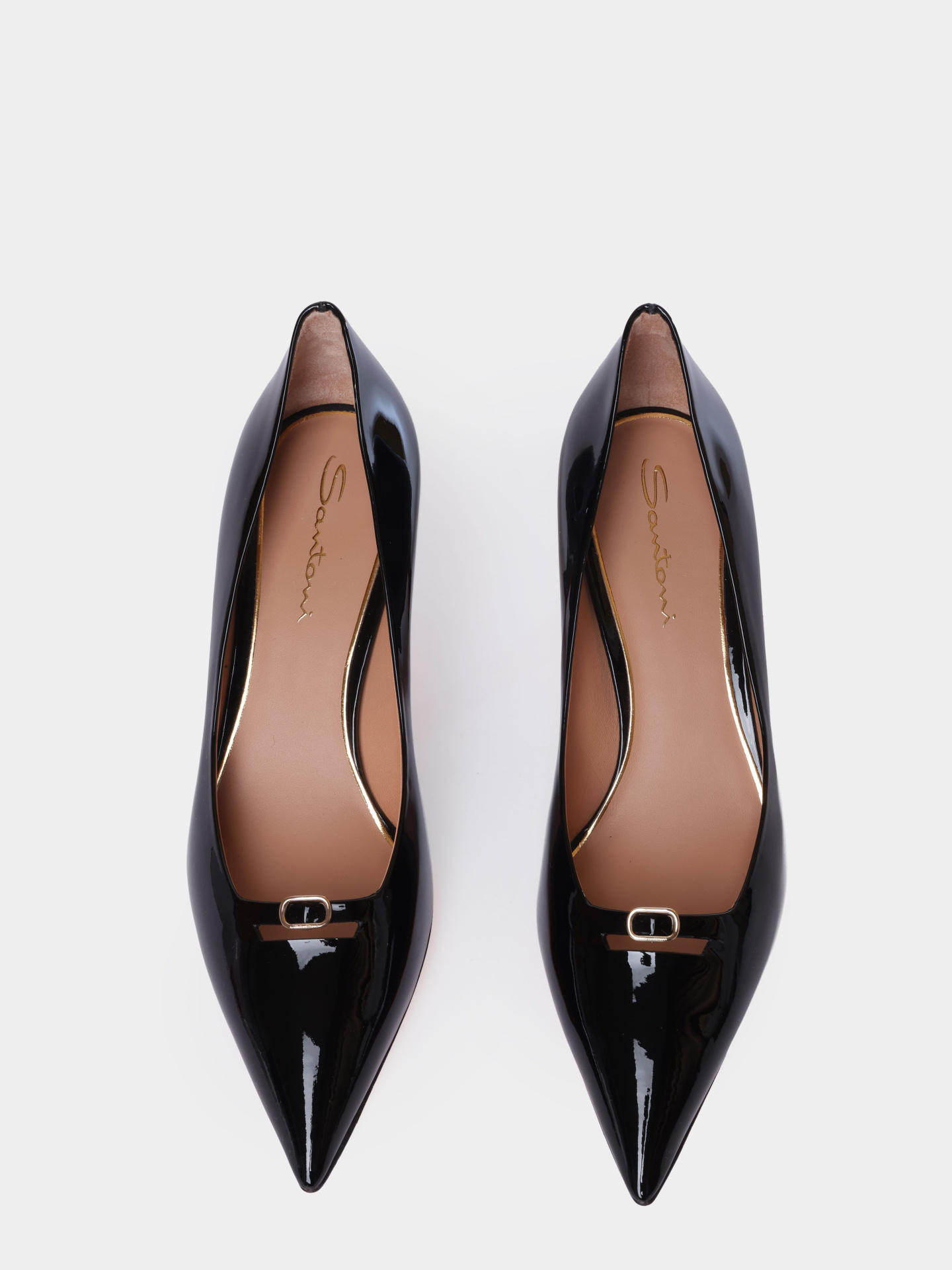 Туфли Santoni WDIG71917HI2NVHDN01 лакированные женские — купить в интернет-магазине Verdistore