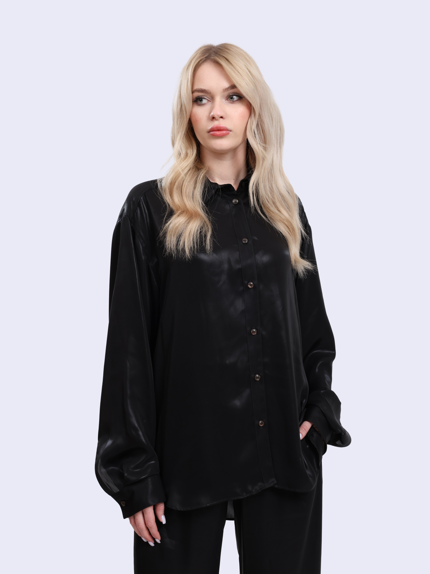 Рубашка Diesel A173950QJAR9XX черная женская — купить в интернет-магазине Verdistore
