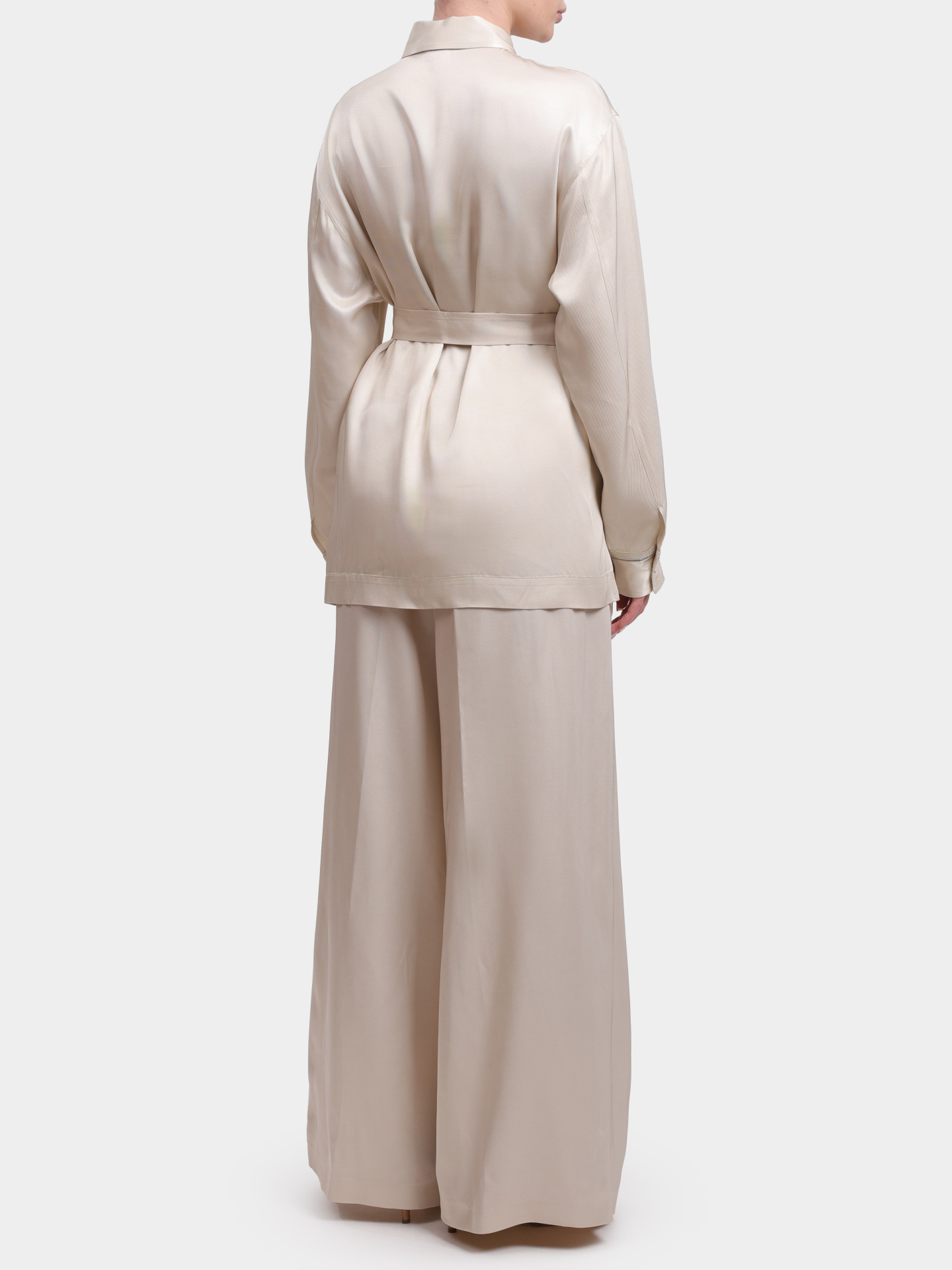 Блузка S06074A 02245 43 молочная женская с поясом — купить в интернет-магазине Verdistore