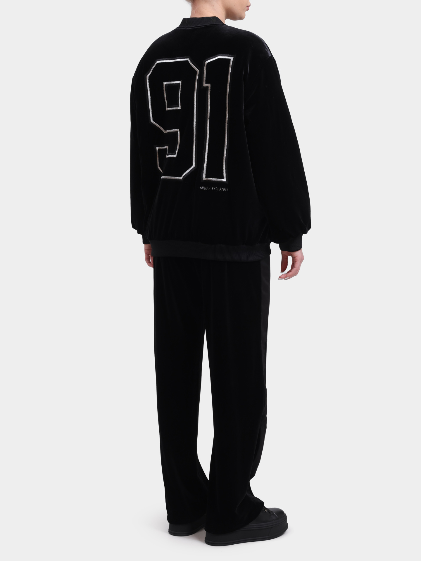 Бомбер Armani Exchange XW001301 AF16147 UC001 бархатный женский — купить в интернет-магазине Verdistore