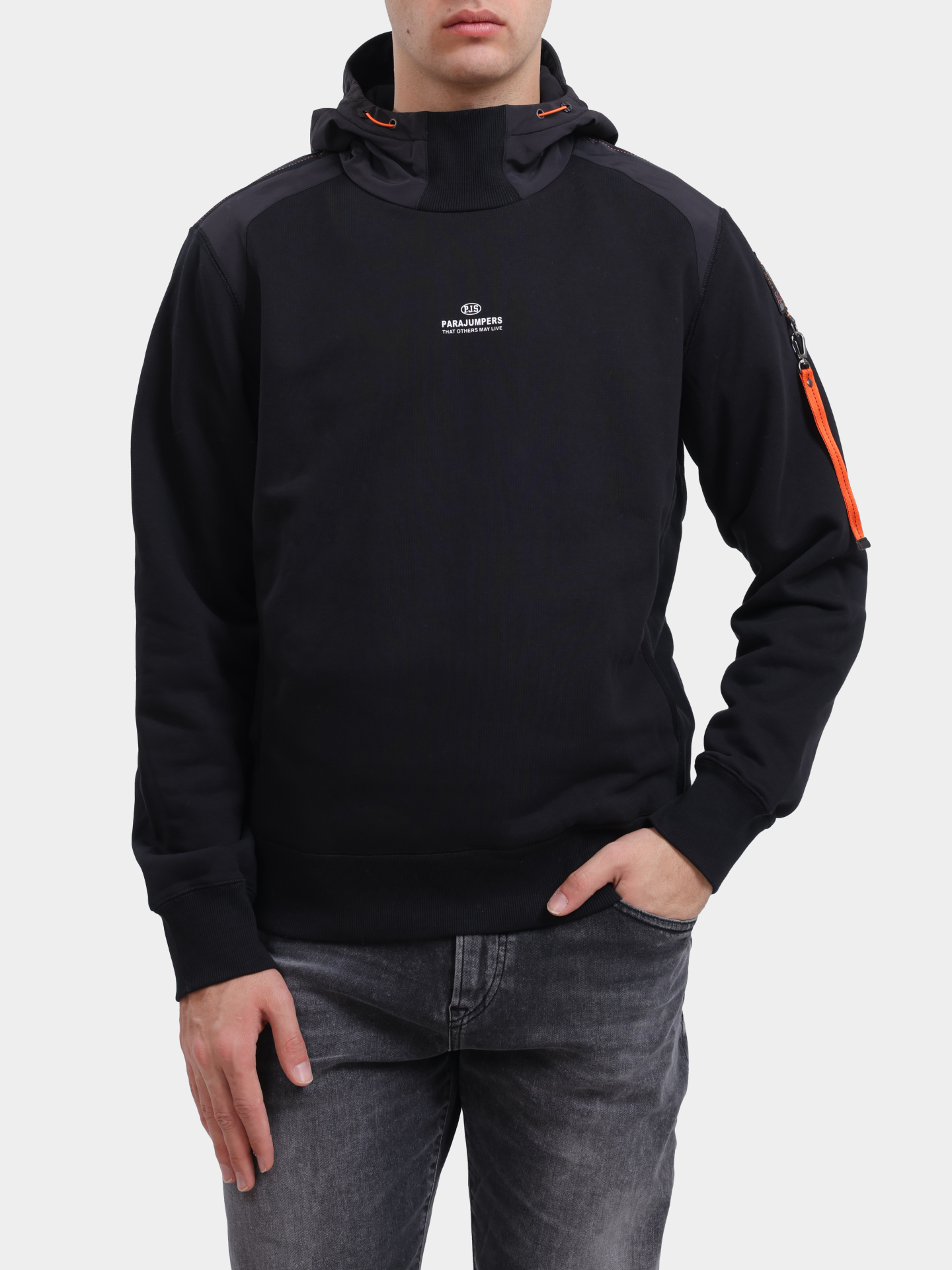 Худи Parajumpers ELECTRA 23WMPMFLRE02/0541 черное мужское — купить в интернет-магазине Verdistore