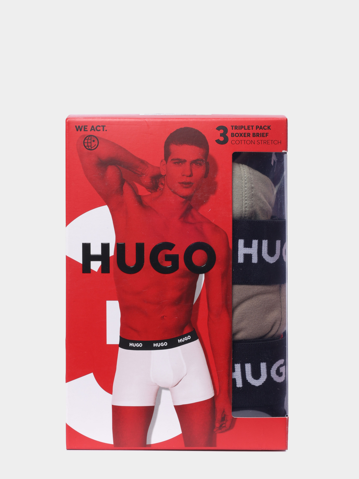 Трусы комплект Hugo 50532613 976 хлопковые мужские — купить в интернет-магазине Verdistore