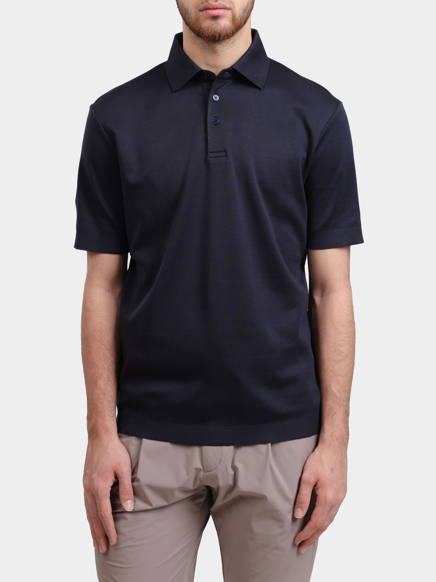 Поло Herno JPL00125U 52059 9201 хлопковое мужское — купить в интернет-магазине Verdistore