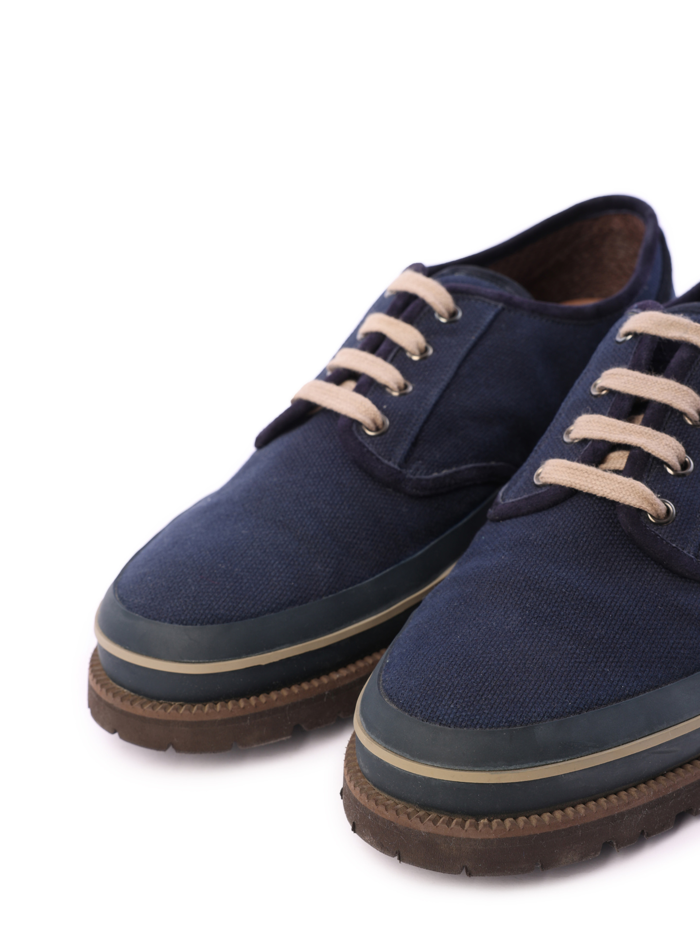 Дерби Brunello Cucinelli MZUPANV903 текстильные мужские — купить в интернет-магазине Verdistore