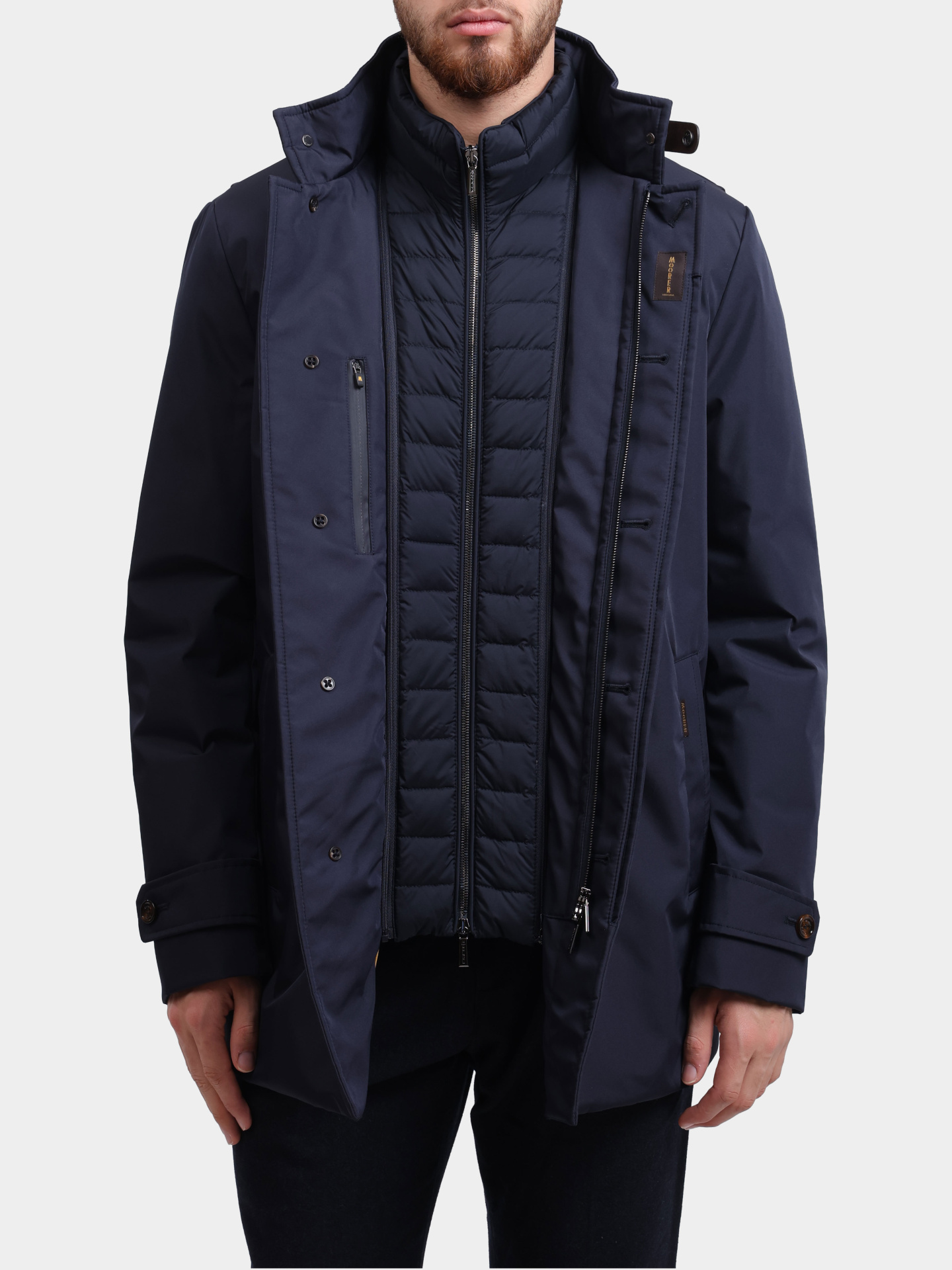 Пуховик MooRER REIS-SE1 U0497 синий мужской — купить в интернет-магазине Verdistore