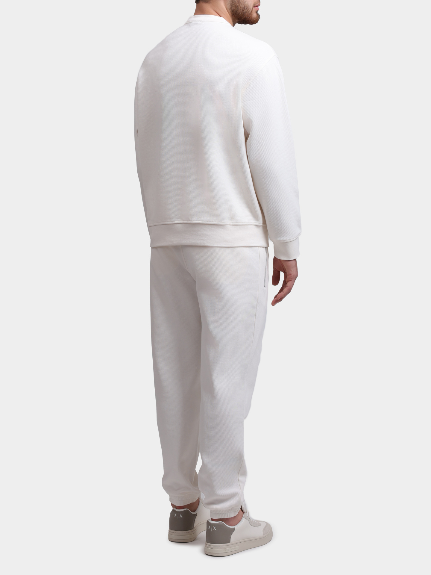 Брюки A|X XM002353 AF21869 U1074 спортивные белые мужские на поясе-кулике — купить в интернет-магазине Verdistore