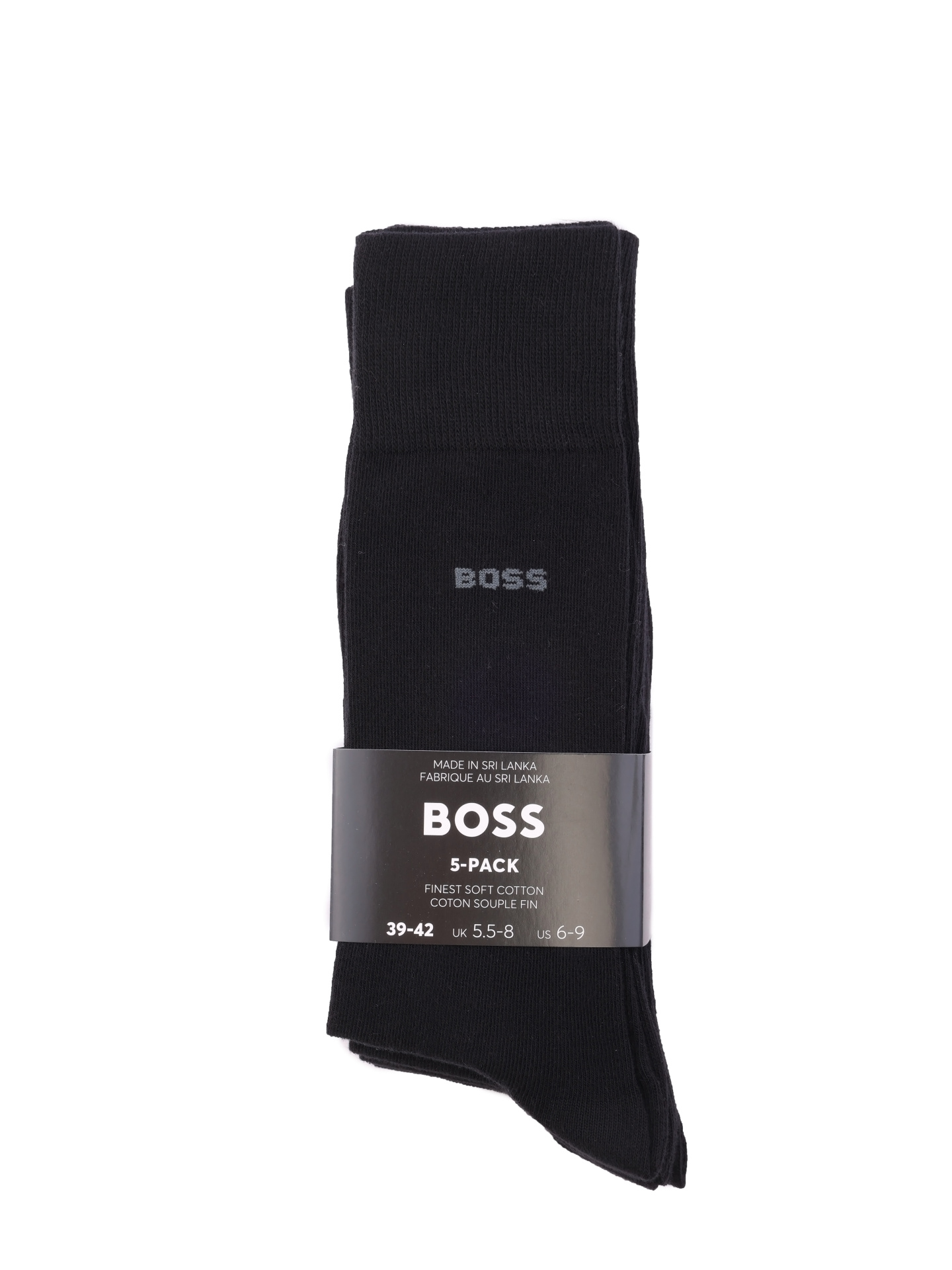 Носки Boss 50478221 001 черные мужские из хлопка — купить в интернет-магазине Verdistore
