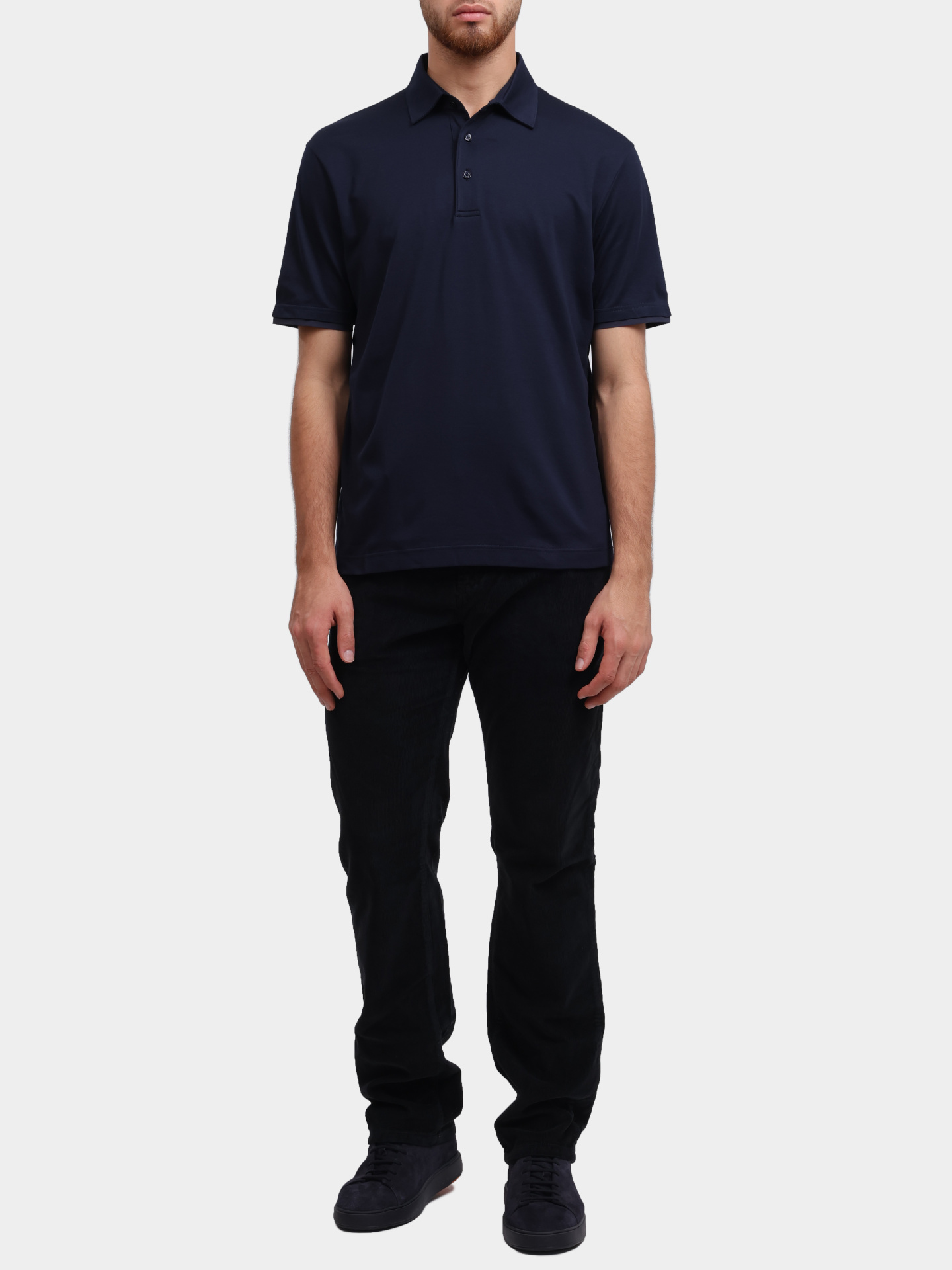 Поло Herno JPL0010UR 52052 9200 хлопковое мужское — купить в интернет-магазине Verdistore