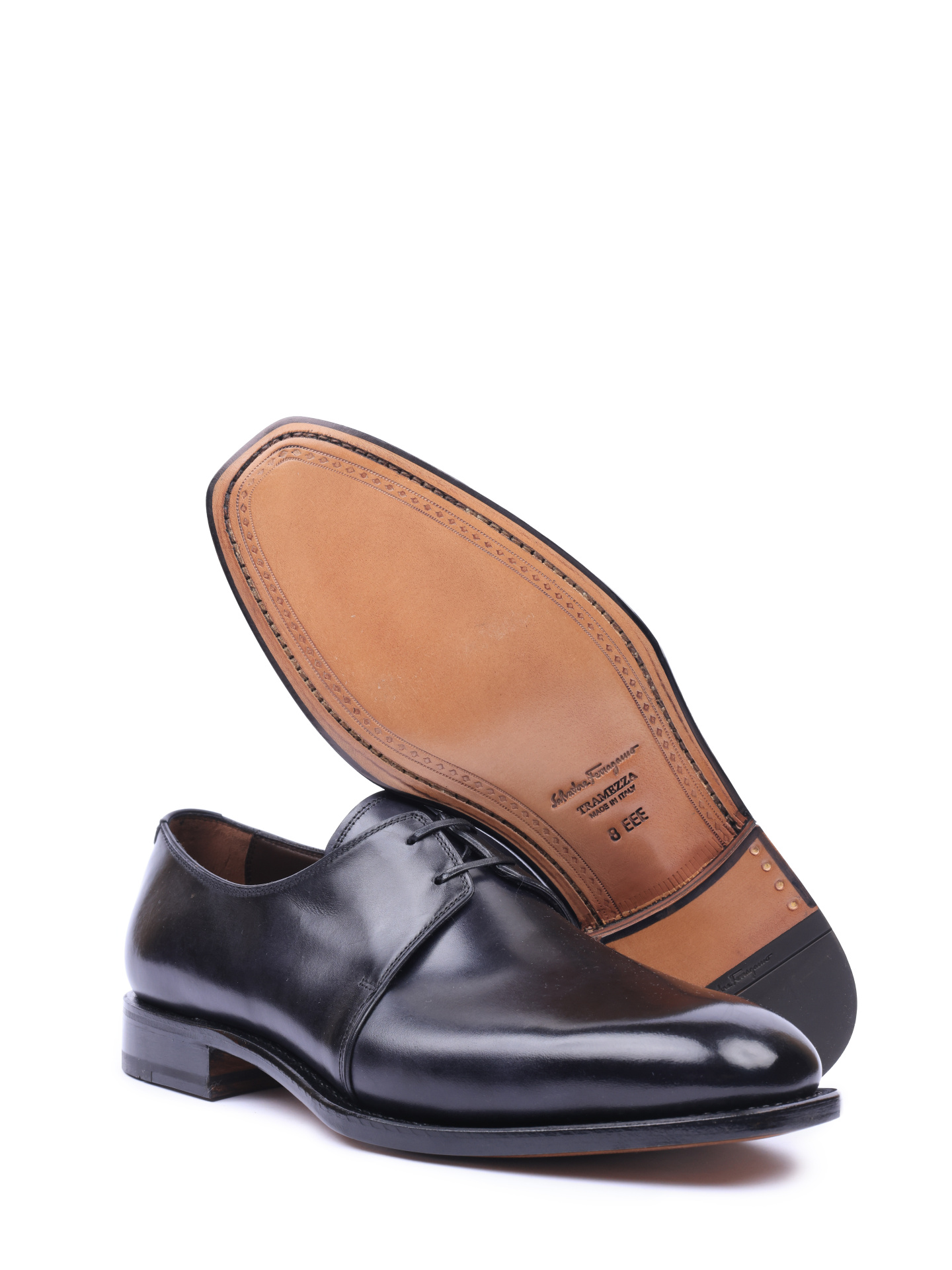 Дерби Z-07452643E из кожи с мягким матовым блеском — купить в интернет-магазине Verdistore