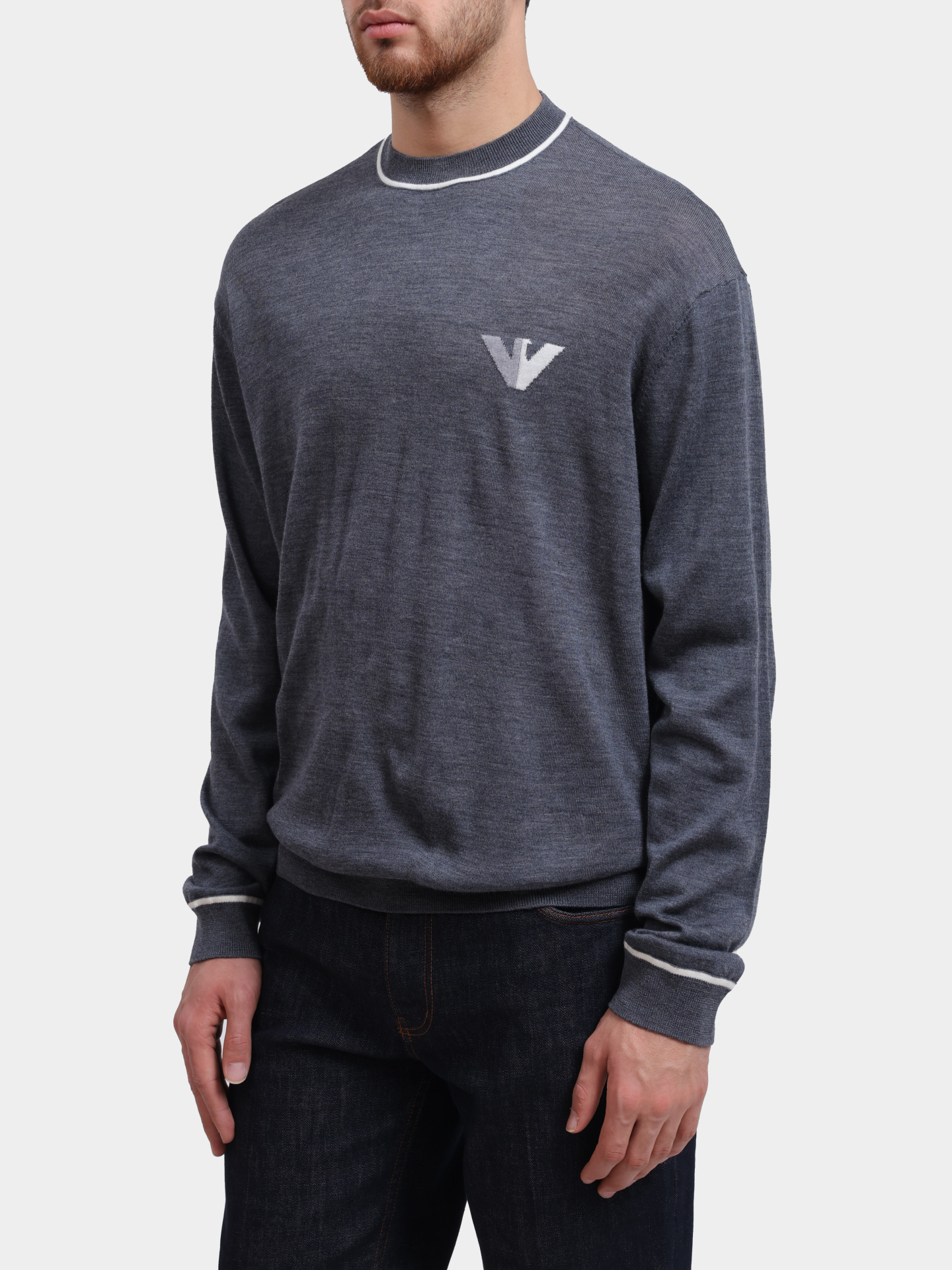 Джемпер Emporio Armani 6D1MXH 1MJLZ F629 шерстяной мужской — купить в интернет-магазине Verdistore