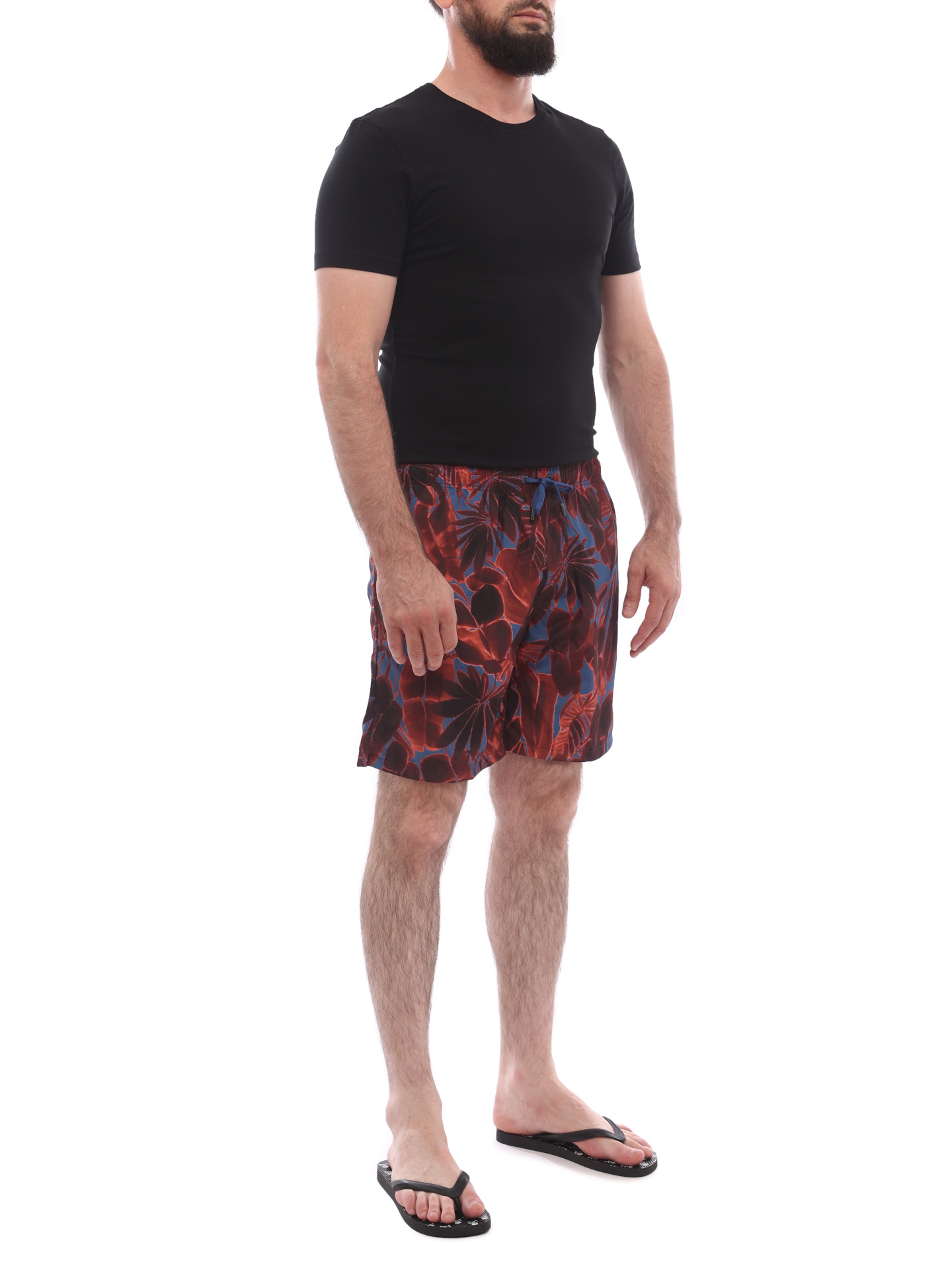 Шорты Ermenegildo Zegna N7B79 608 бордовые мужские — купить в интернет-магазине Verdistore
