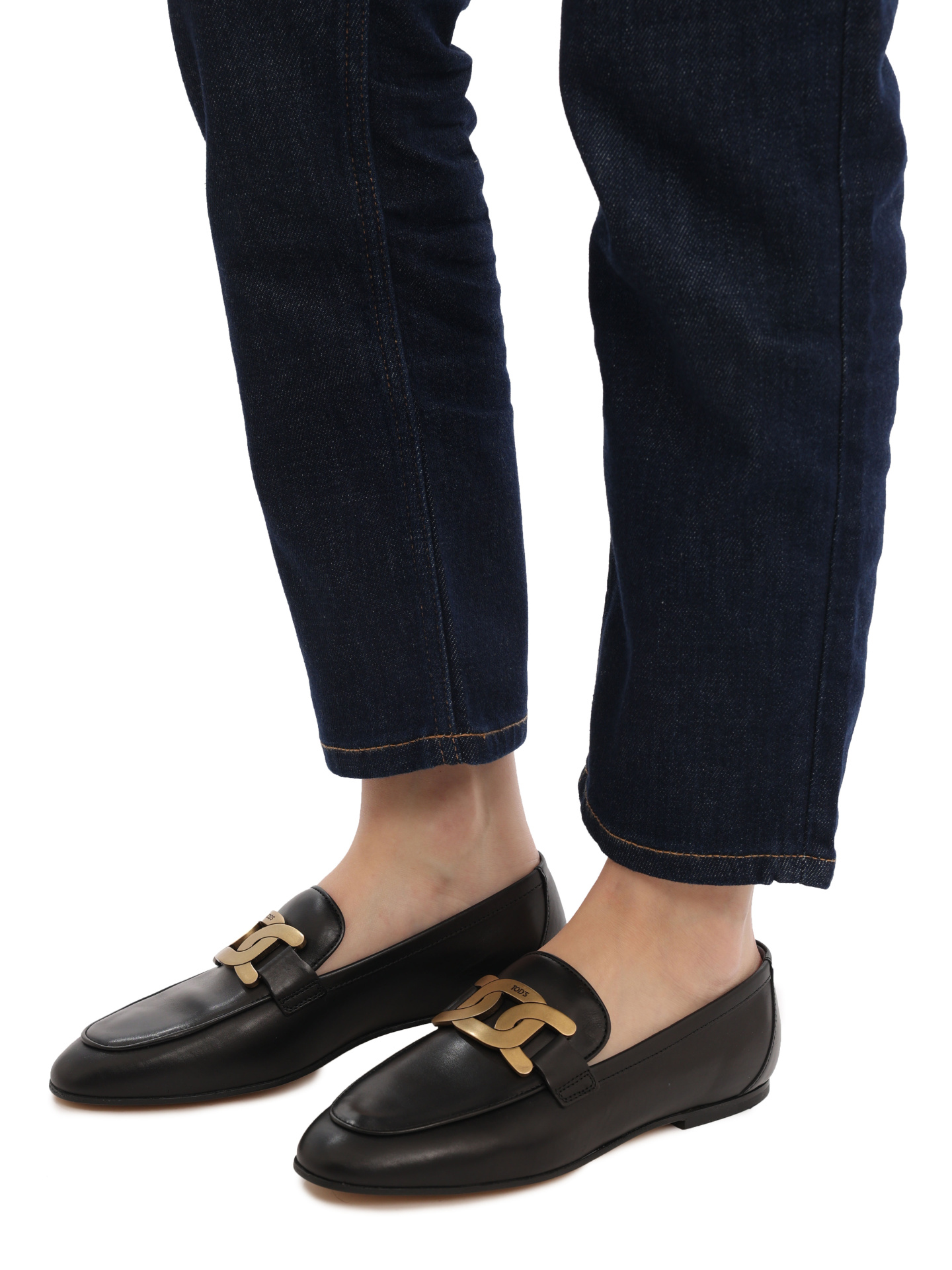 Лоферы XXW79A0DD00NF5 B999 женские из натуральной кожи — купить в интернет-магазине Verdistore