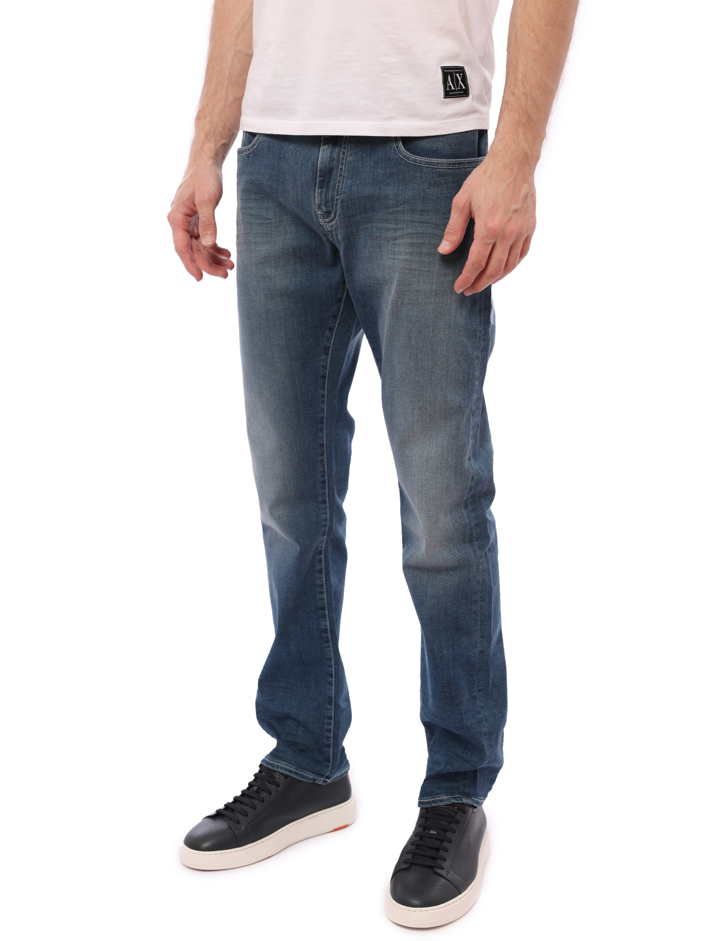 Джинсы Armani Exchange 6ZZJ13 Z2DCZ синие мужские — купить в интернет-магазине Verdistore