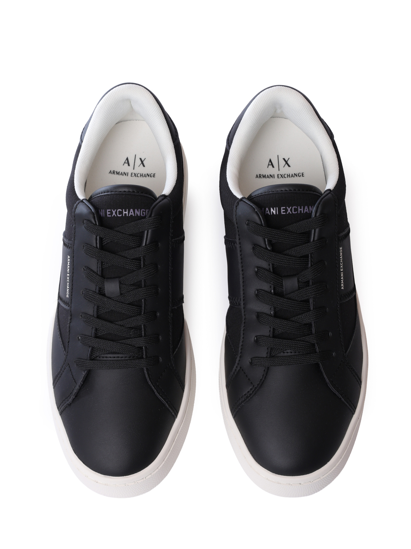 Кроссовки Armani Exchange XUX241 XV911 K001 чёрные мужские из искусственной кожи — купить в интернет-магазине Verdistore