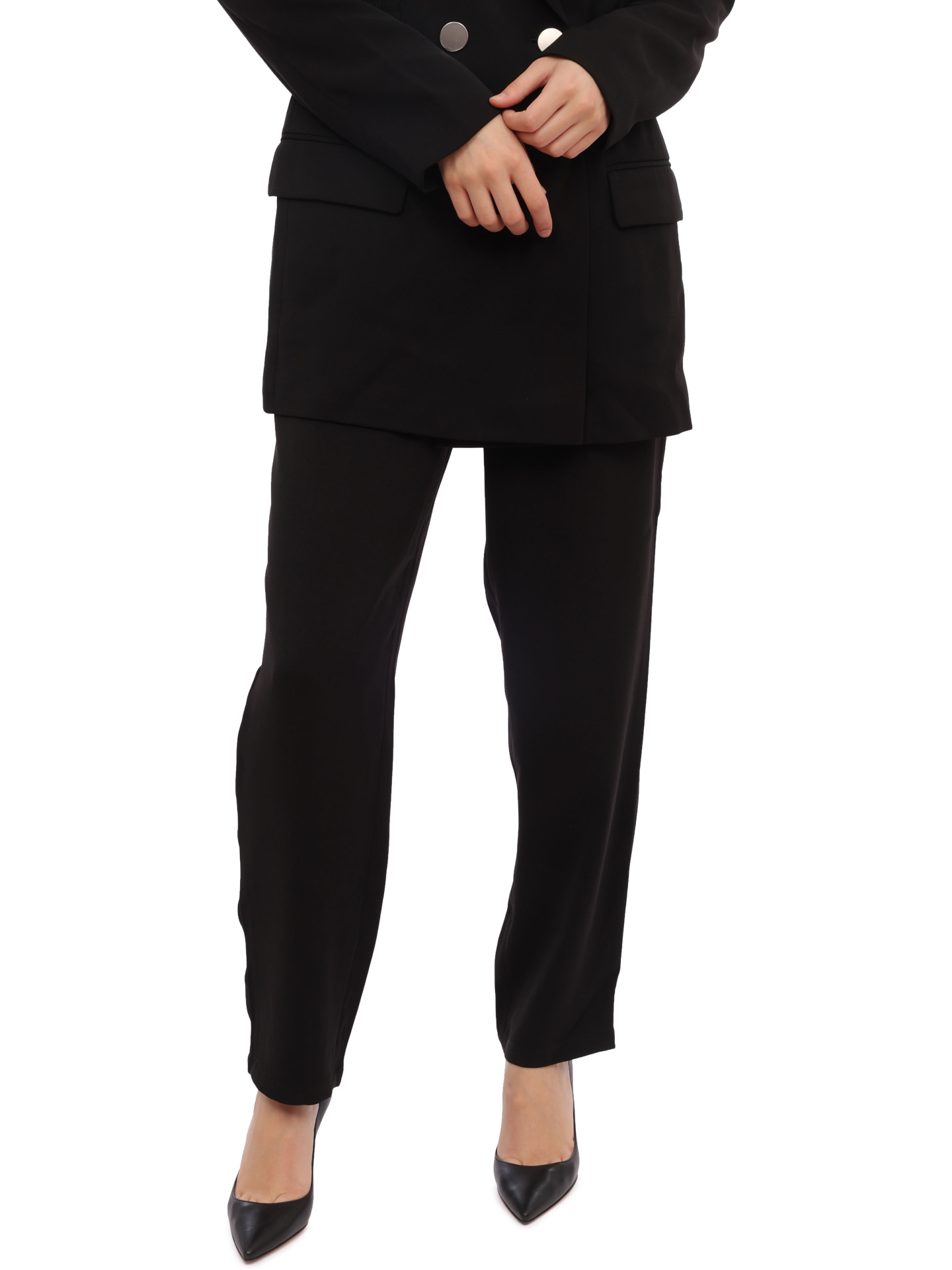Брюки Armani Exchange 6RYP11 YN7NZ 1200 черные женские на резинке — купить в интернет-магазине Verdistore