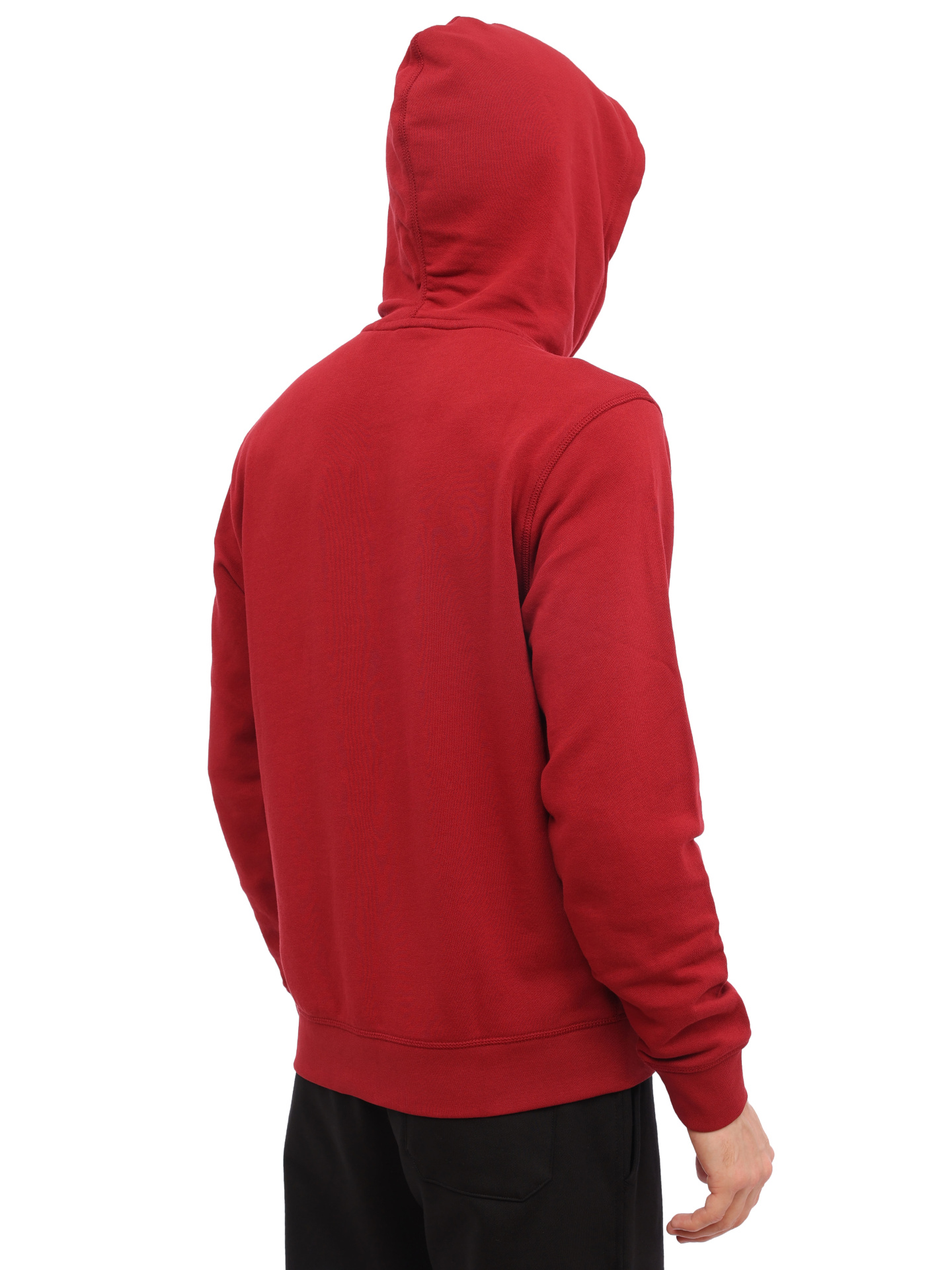Худи Boss 50468445 614 красное мужское из хлопка — купить в интернет-магазине Verdistore
