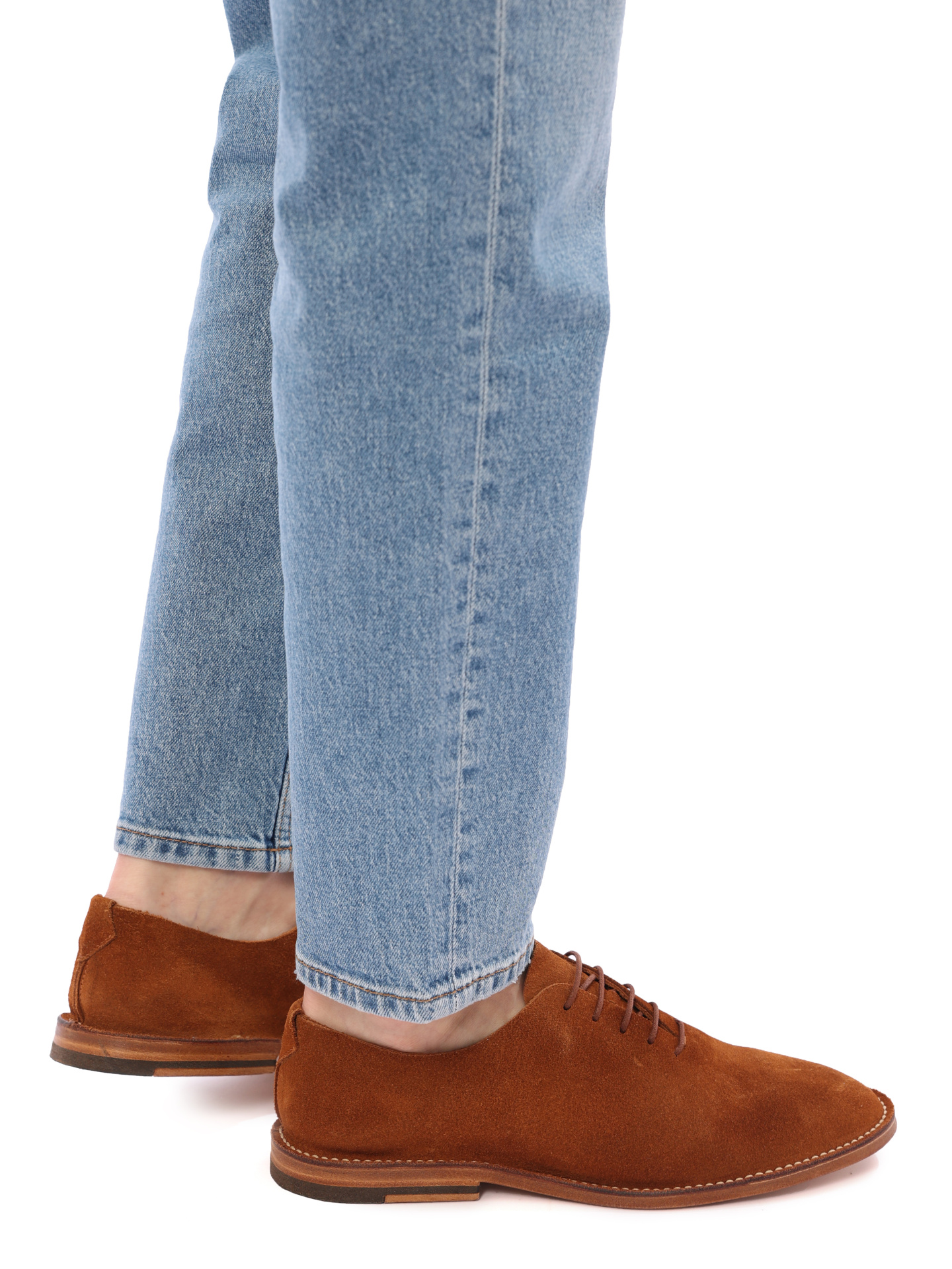 Оксфорды коричневые замшевые невысокие — купить в интернет-магазине Verdistore