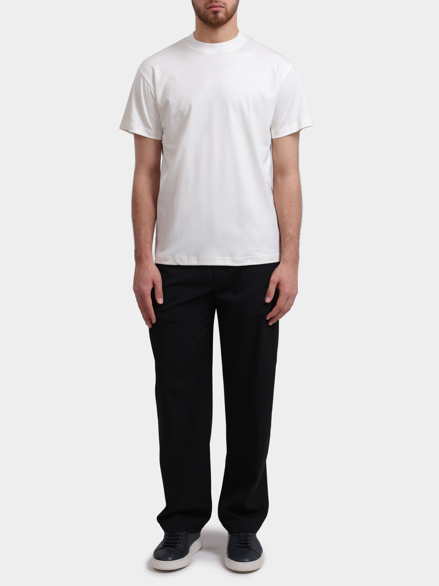 Футболка Lardini CNLTMC55 CN64052A белая мужская — купить в интернет-магазине Verdistore