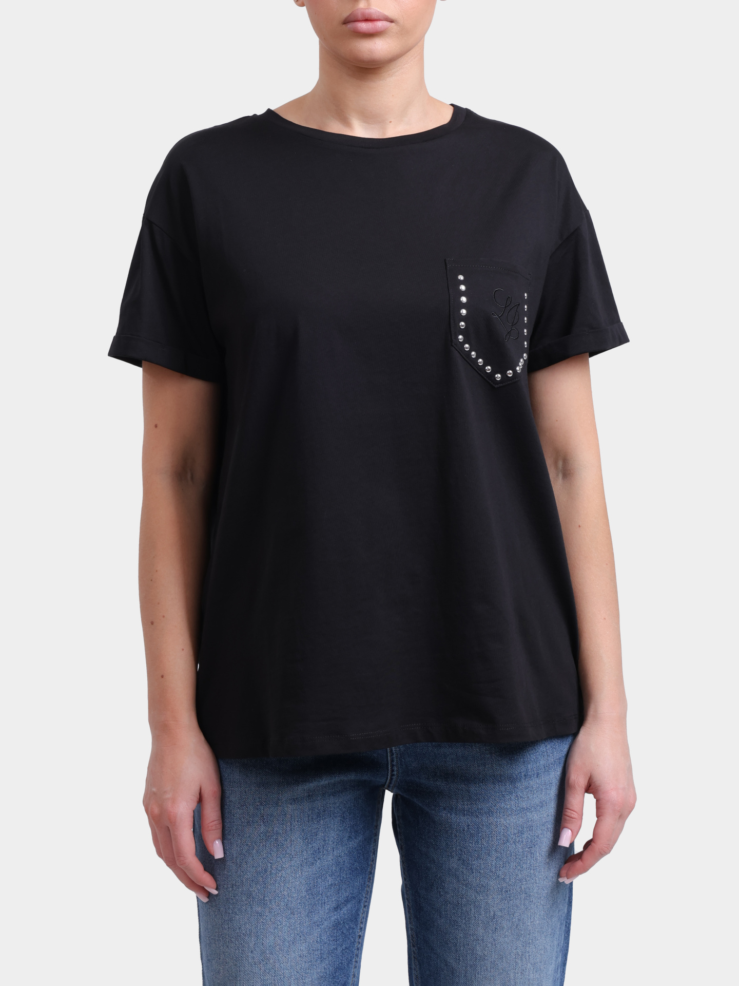 Футболка Liu-Jo WA6372 JS923 P9443 хлопковая женская — купить в интернет-магазине Verdistore