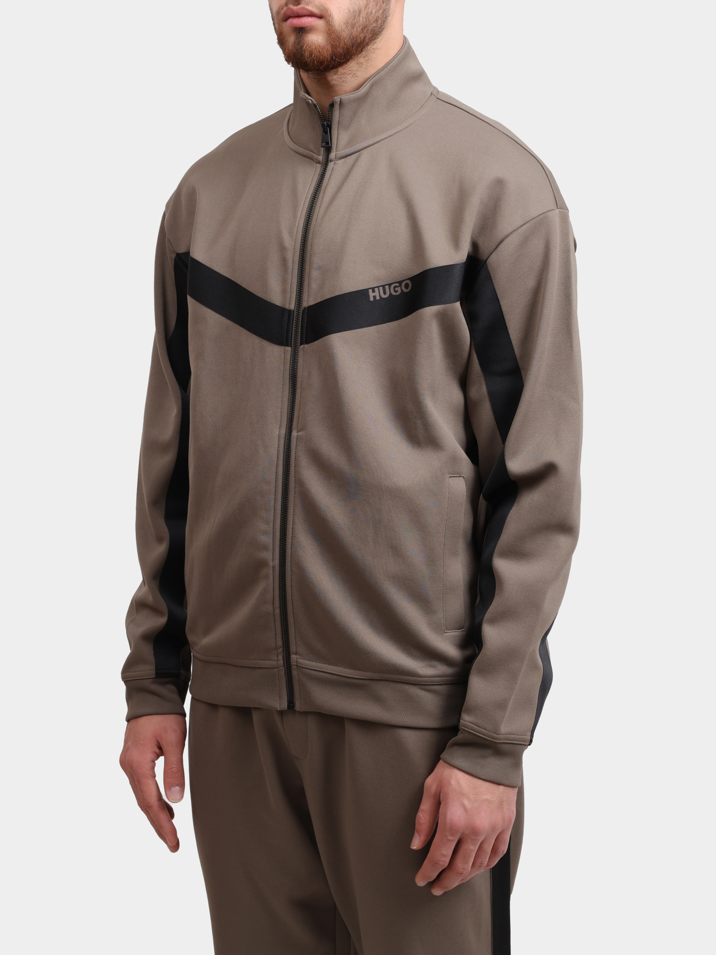 Мастерка Hugo 50549418 032 бежевая мужская — купить в интернет-магазине Verdistore