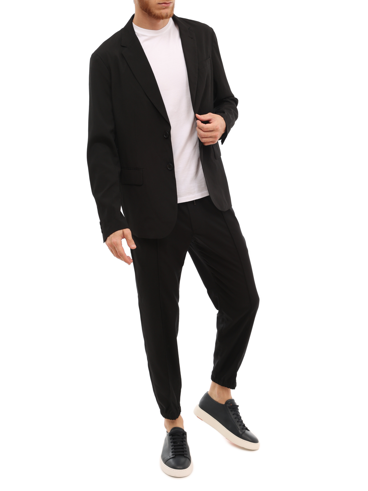 Пиджак Armani Exchange 3LZG45 ZNN5Z 1200 черный мужской из фактурной ткани — купить в интернет-магазине Verdistore