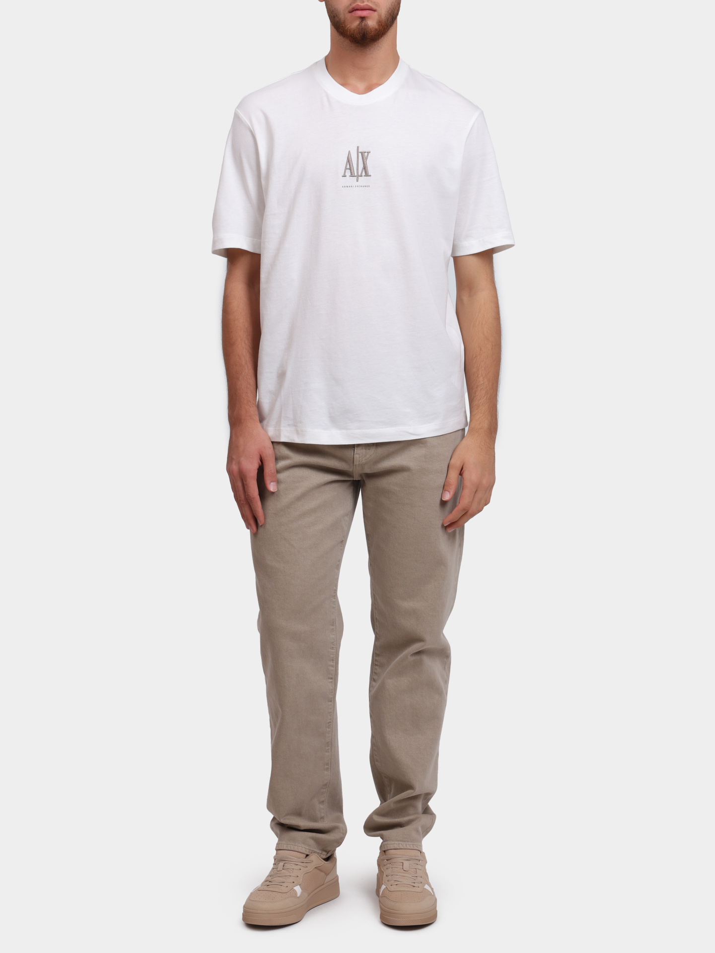 Джинсы XM000049 AF13099 U6167 хлопковые мужские бежевые — купить в интернет-магазине Verdistore