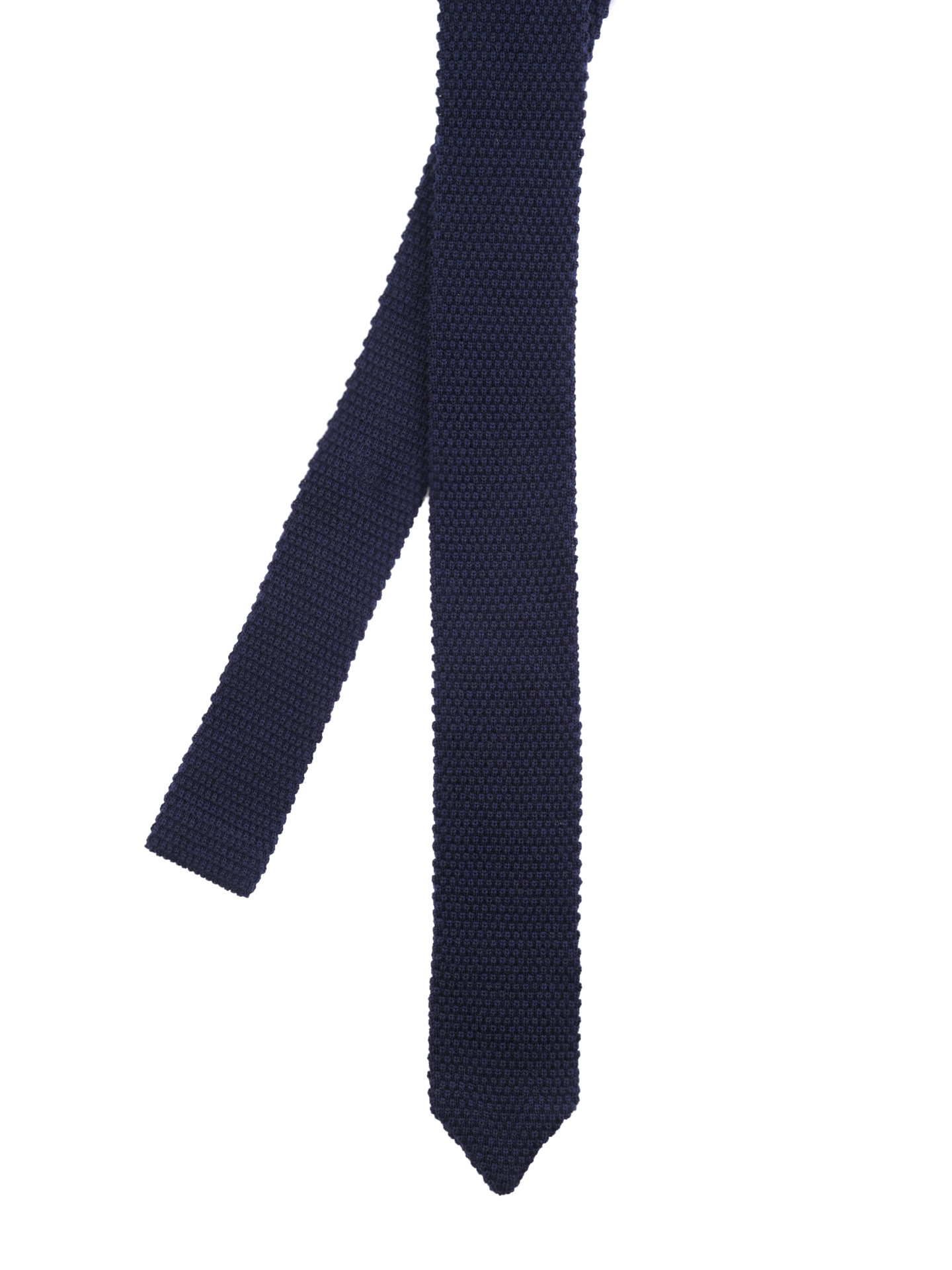 Галстук вязаный темной синий  — купить в интернет-магазине Verdistore