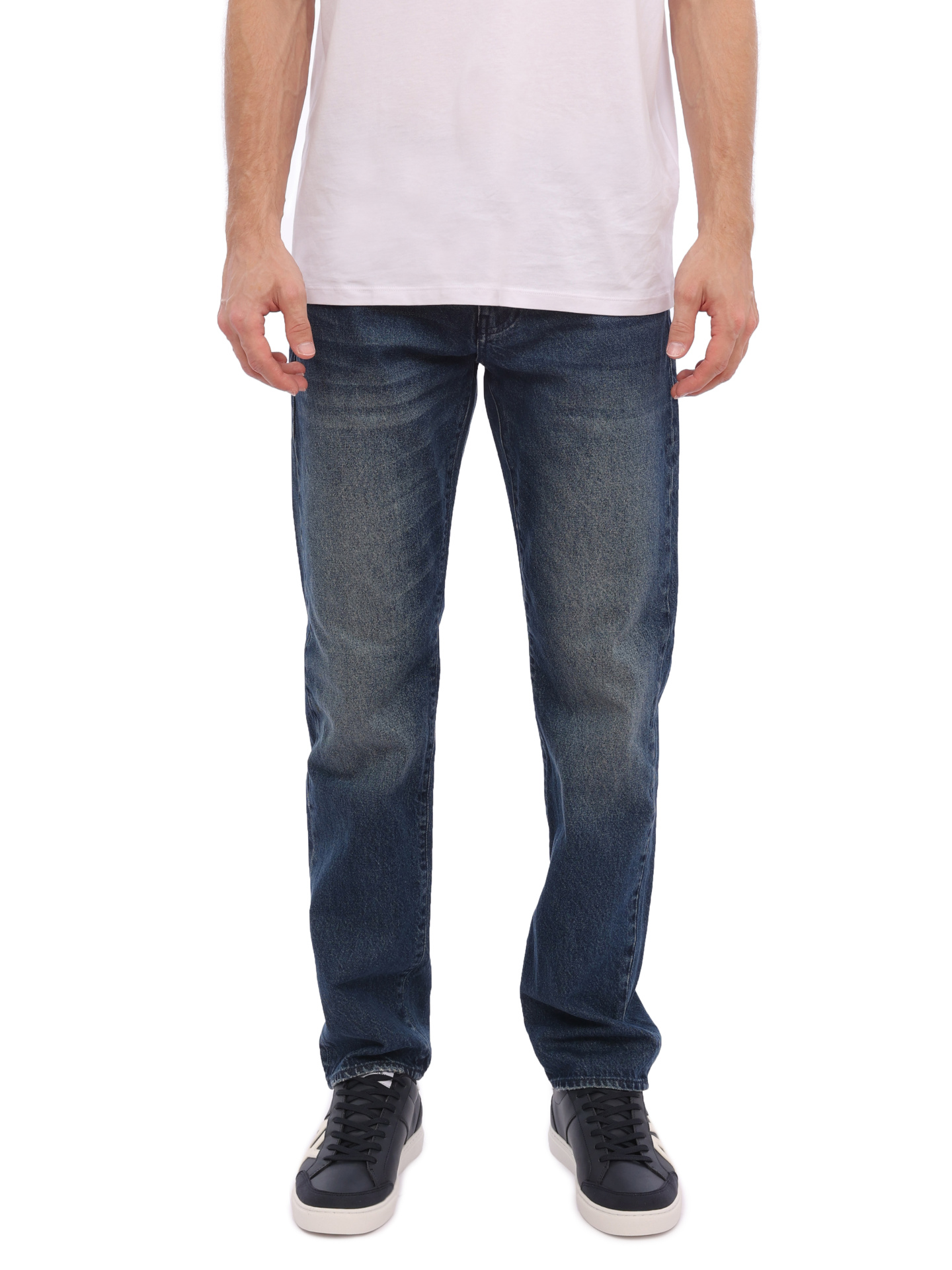 Джинсы Armani Exchange 6RZJ16 Z18JZ 1500 синие мужские с потертостями — купить в интернет-магазине Verdistore