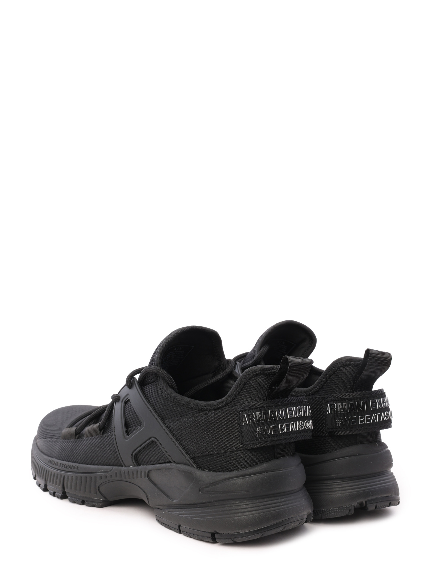 Кроссовки Armani Exchange XUX190 XV777 00002 черные мужские из текстиля — купить в интернет-магазине Verdistore