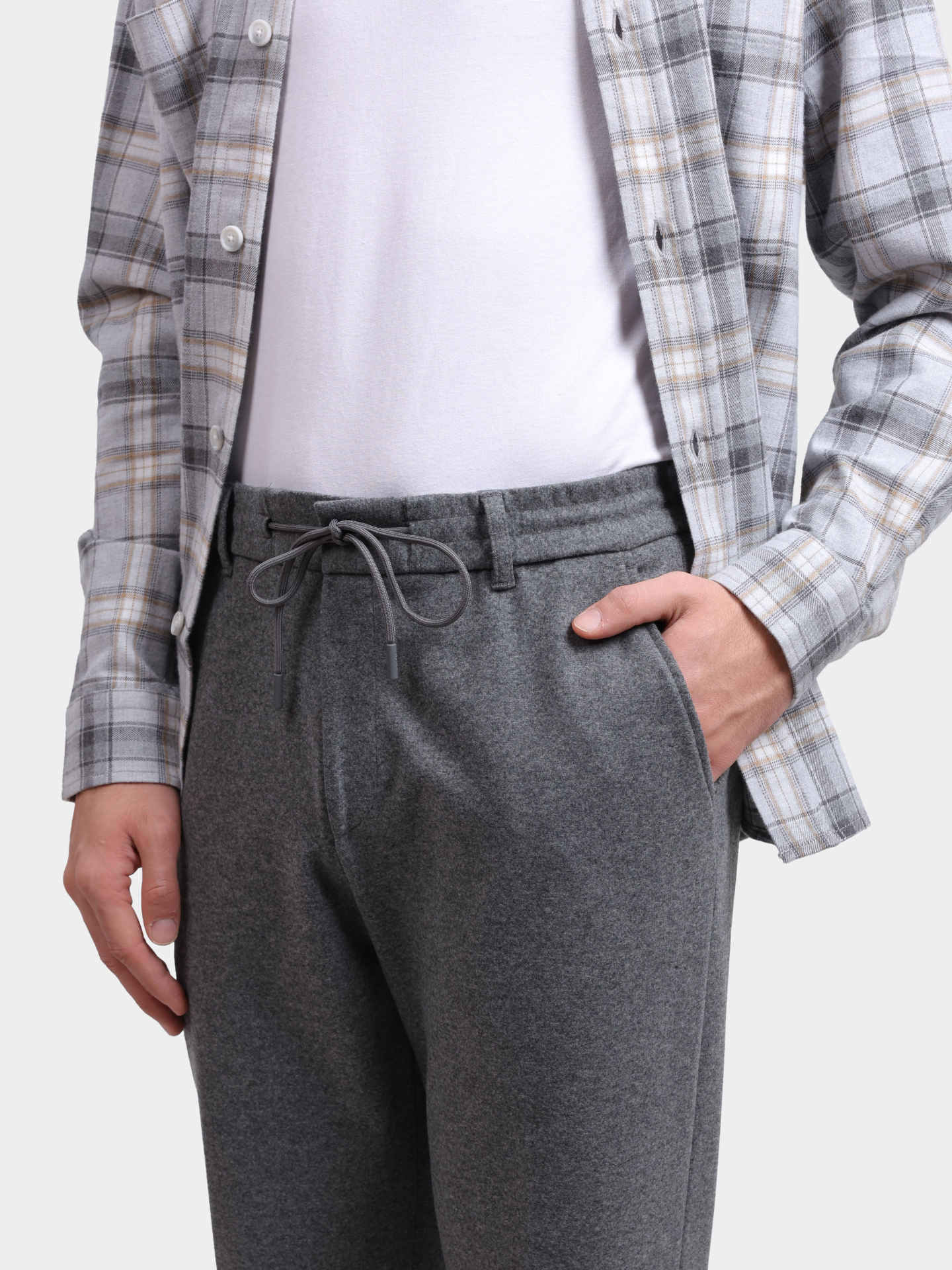 Брюки Boss 50551542 030 серые мужские — купить в интернет-магазине Verdistore