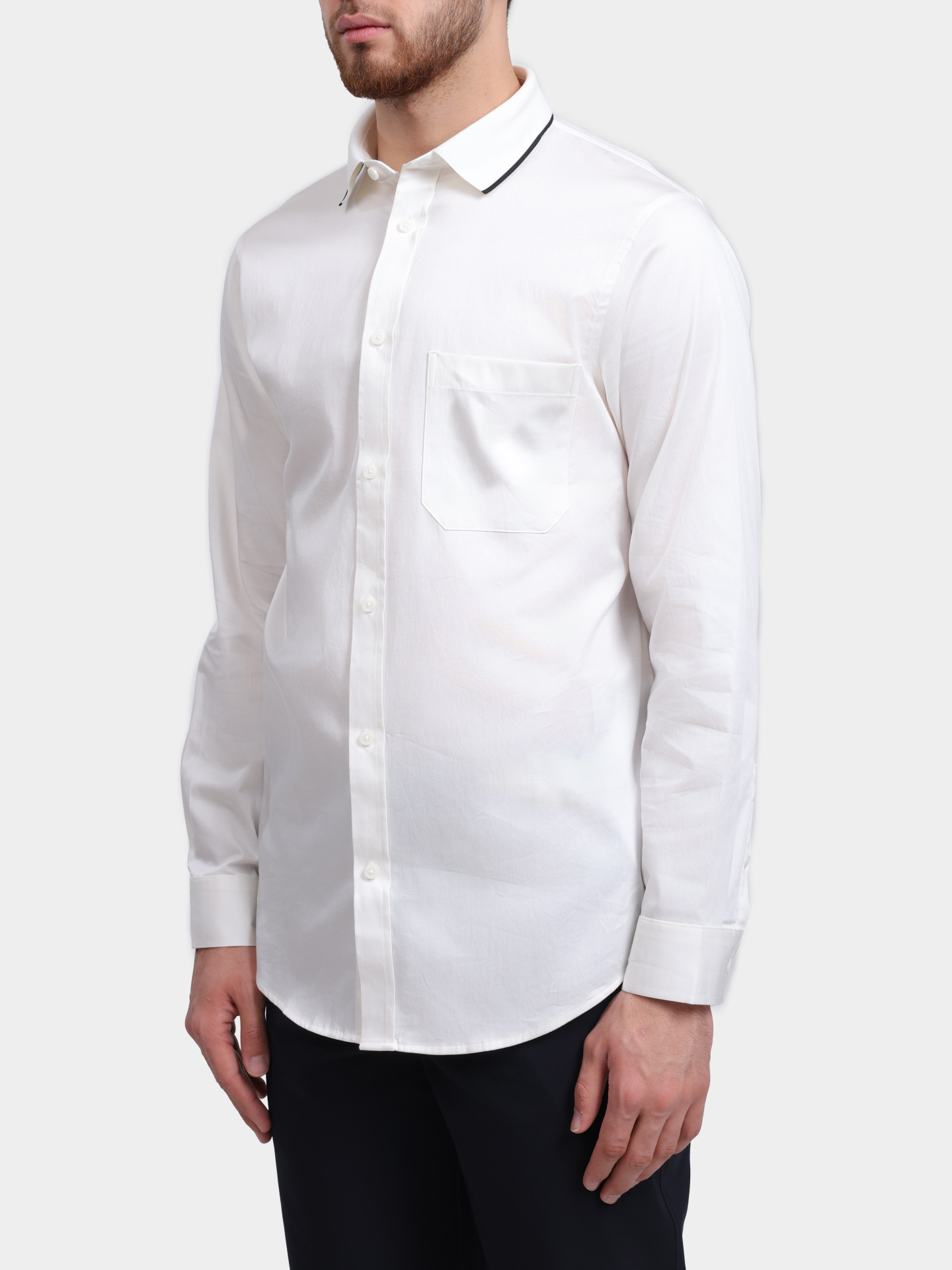 Рубашка Armani Exchange XM001819 AF10192 U0009 белая мужская — купить в интернет-магазине Verdistore