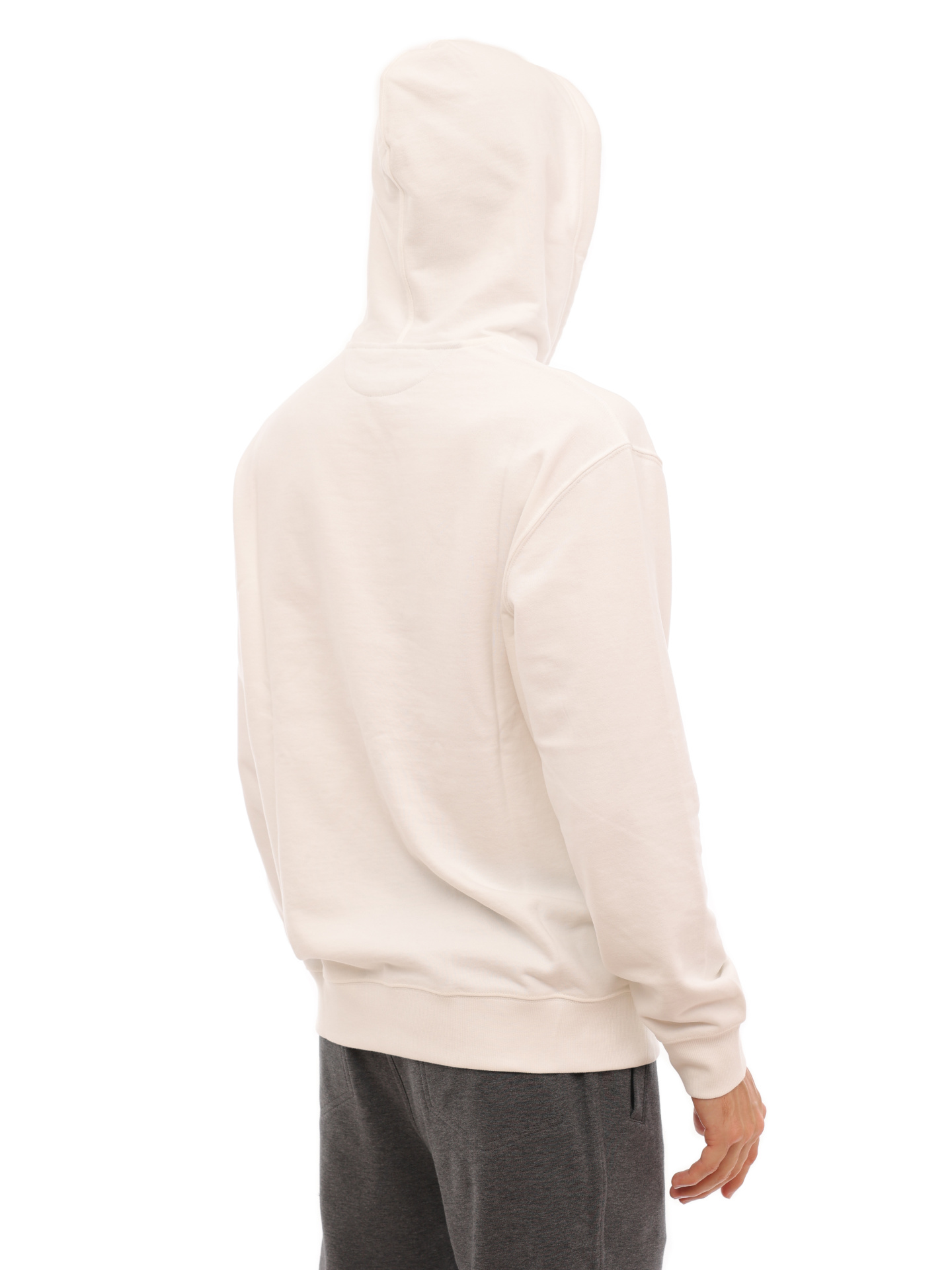 Худи Brunello Cucinelli MTU143409 CDQ37 белое мужское хлопковое — купить в интернет-магазине Verdistore