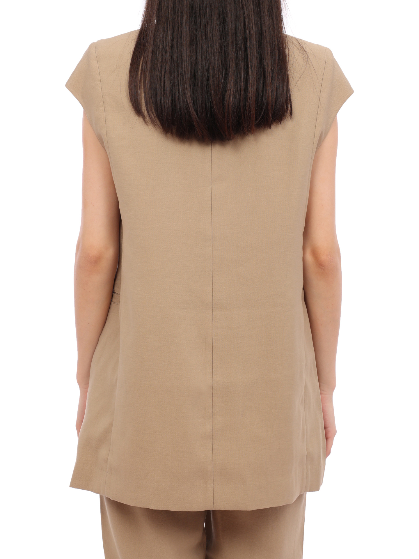 Жилет Armani Exchange 3RYQ10 YN6KZ 1780 бежевый женский удлинённый — купить в интернет-магазине Verdistore