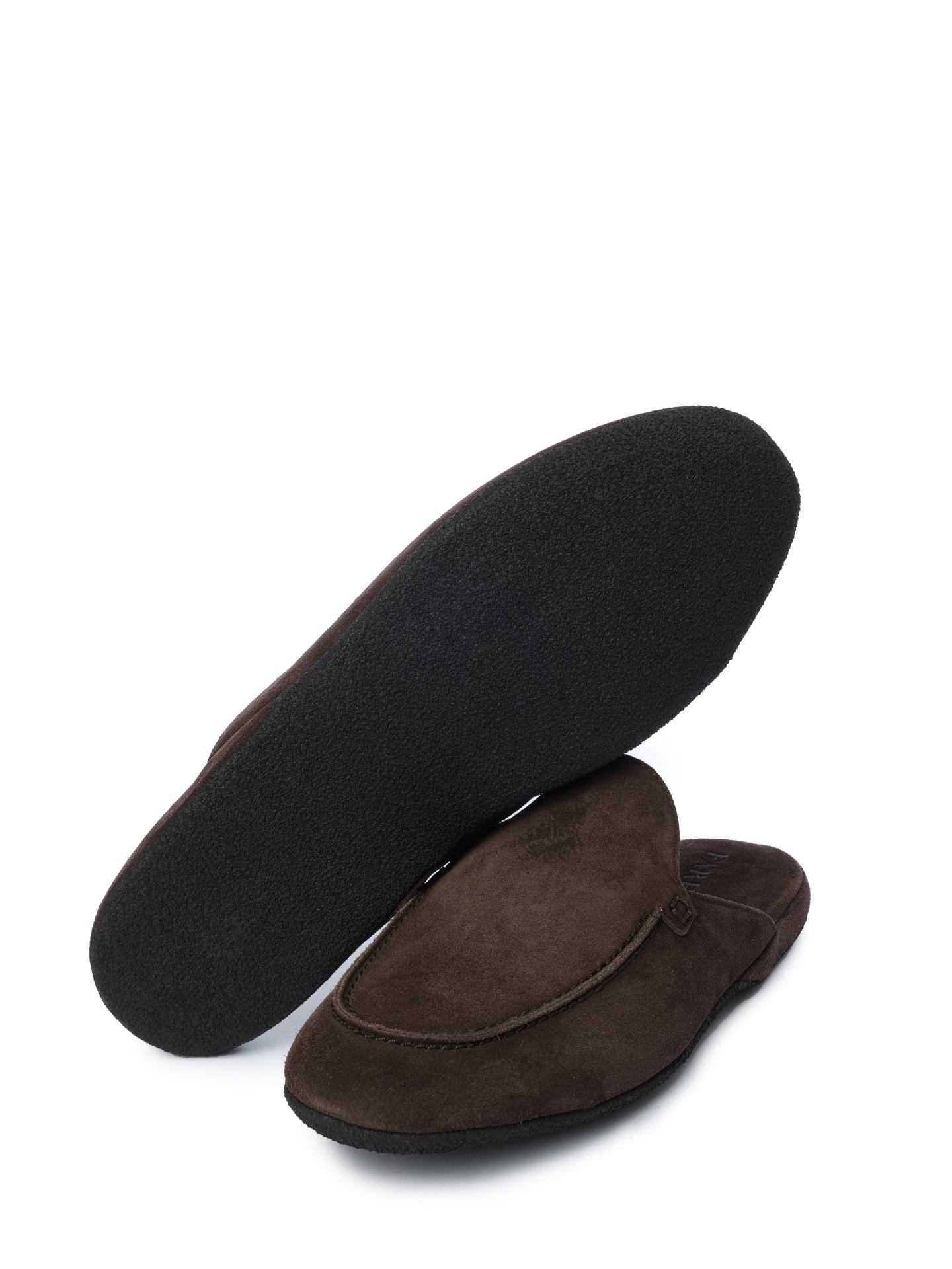 Шлепанцы темно-коричневые замшевые  — купить в интернет-магазине Verdistore