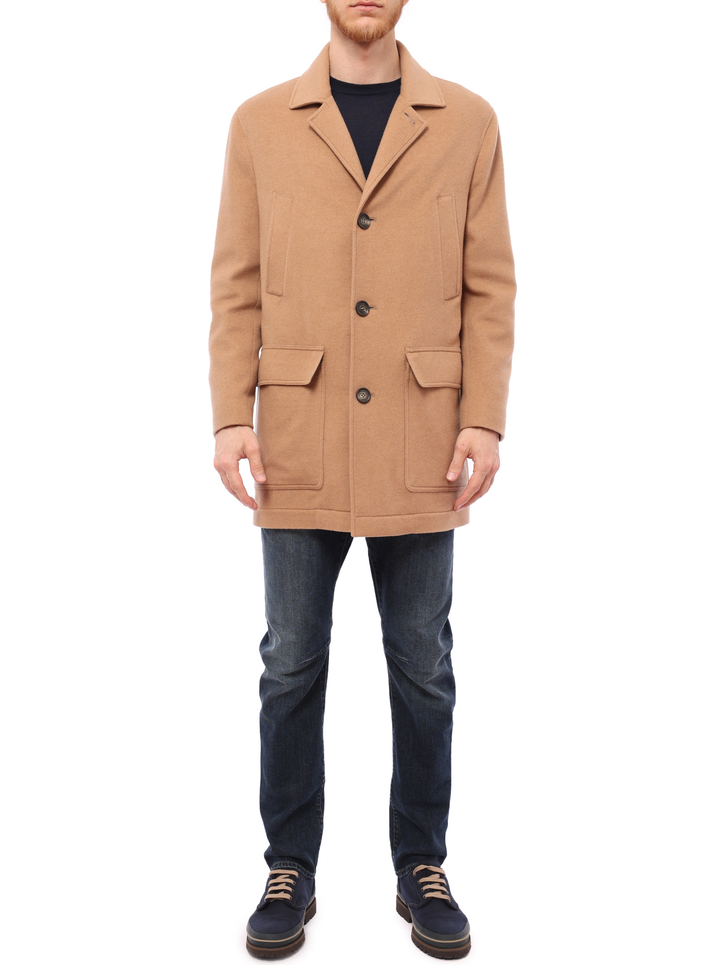 Пальто Brunello Cucinelli MT4979090 C9240 кашемировое мужское — купить в интернет-магазине Verdistore