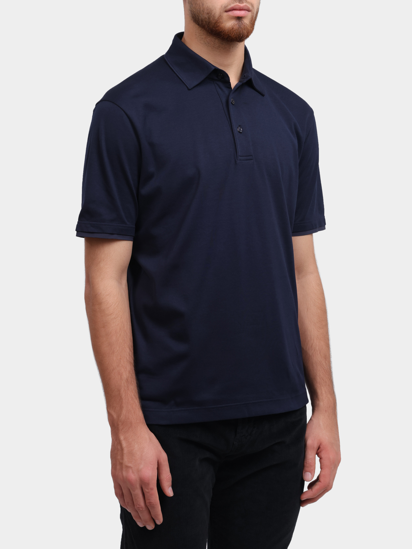 Поло Herno JPL0010UR 52052 9200 хлопковое мужское — купить в интернет-магазине Verdistore