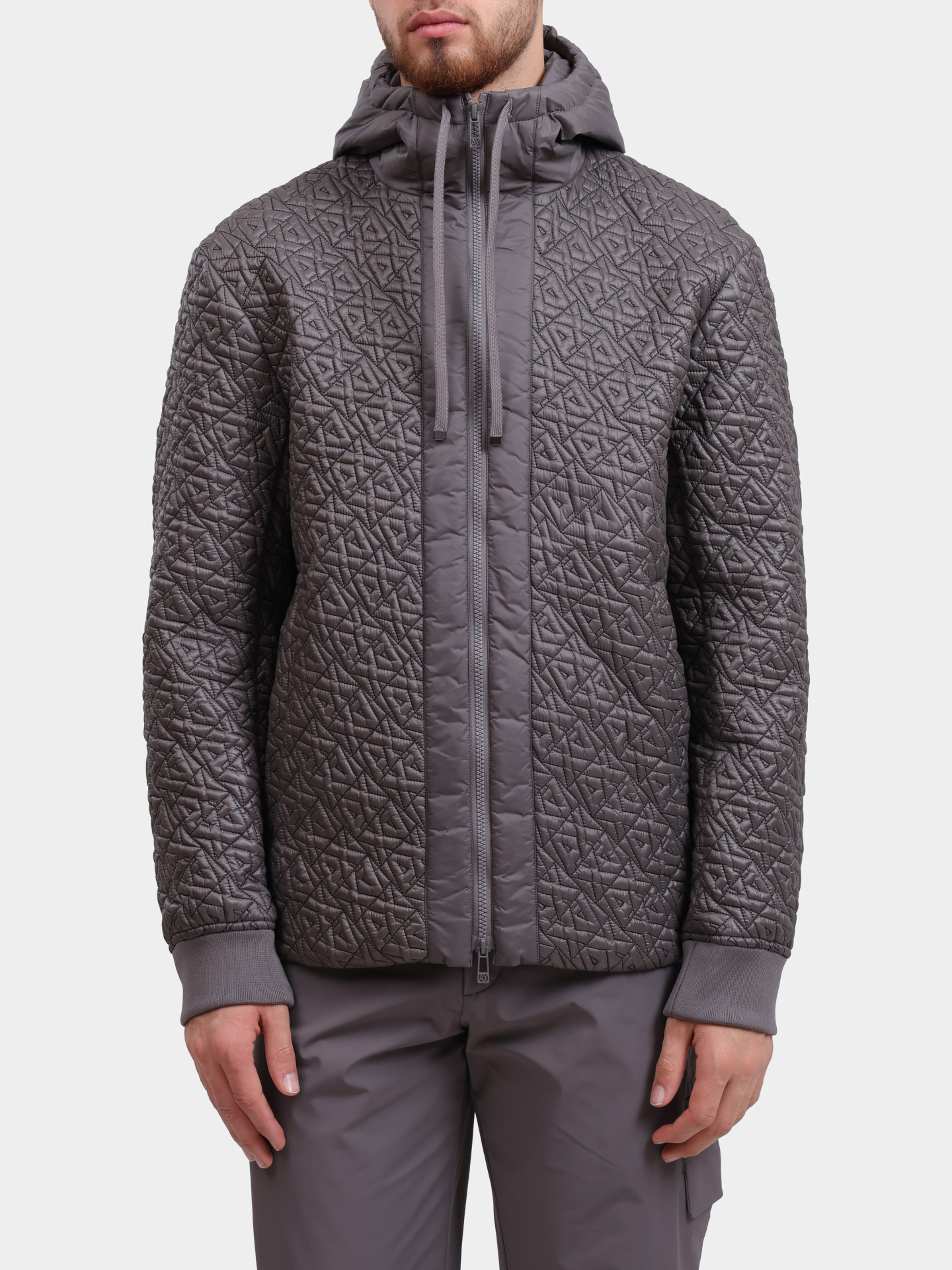 Куртка Armani Exchange XM001093 AF16589 F8044 серая мужская — купить в интернет-магазине Verdistore