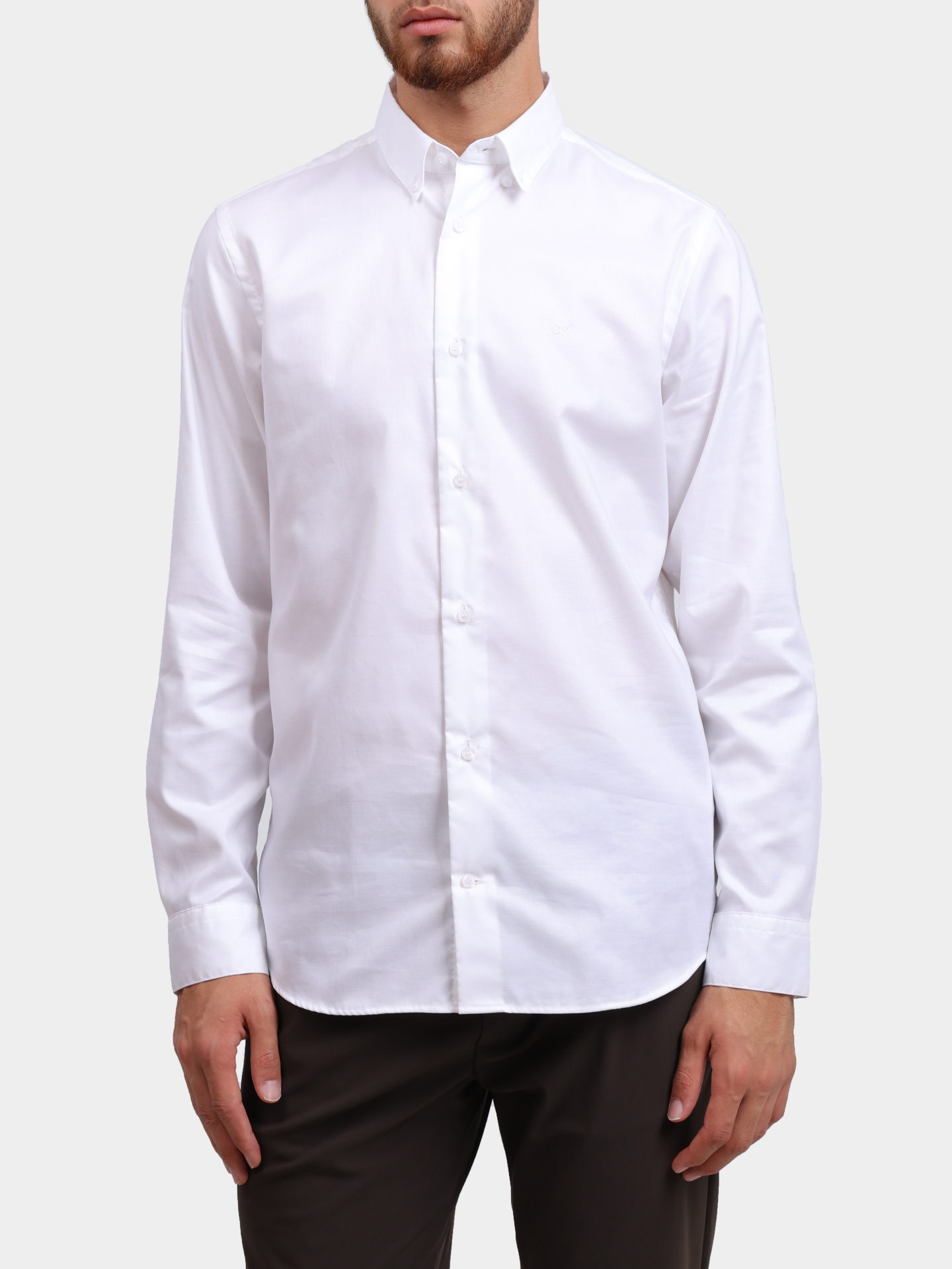 Рубашка Calvin Klein K10K113212 YAF хлопковая мужская — купить в интернет-магазине Verdistore