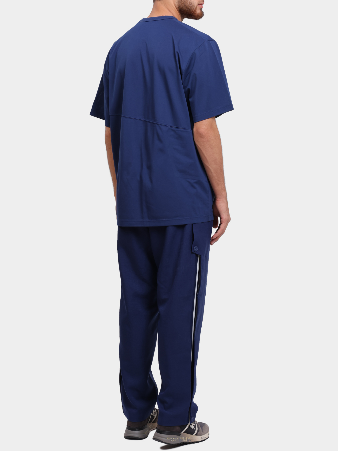 Футболка Y-3 JM3240 синяя мужская с логотипом — купить в интернет-магазине Verdistore