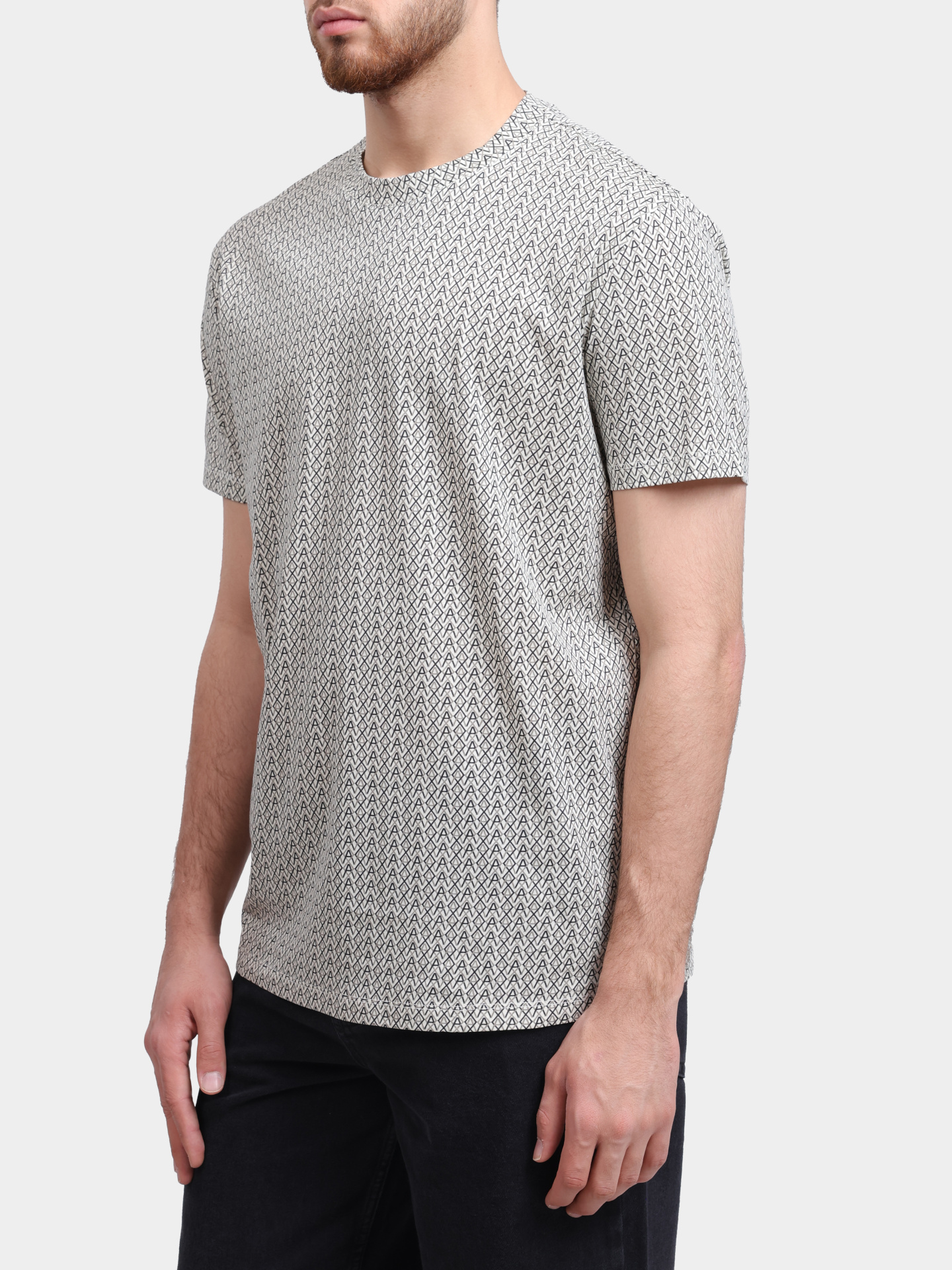 Футболка Armani Exchange XM001798 AF10356 F0143 хлопковая мужская с принтом — купить в интернет-магазине Verdistore